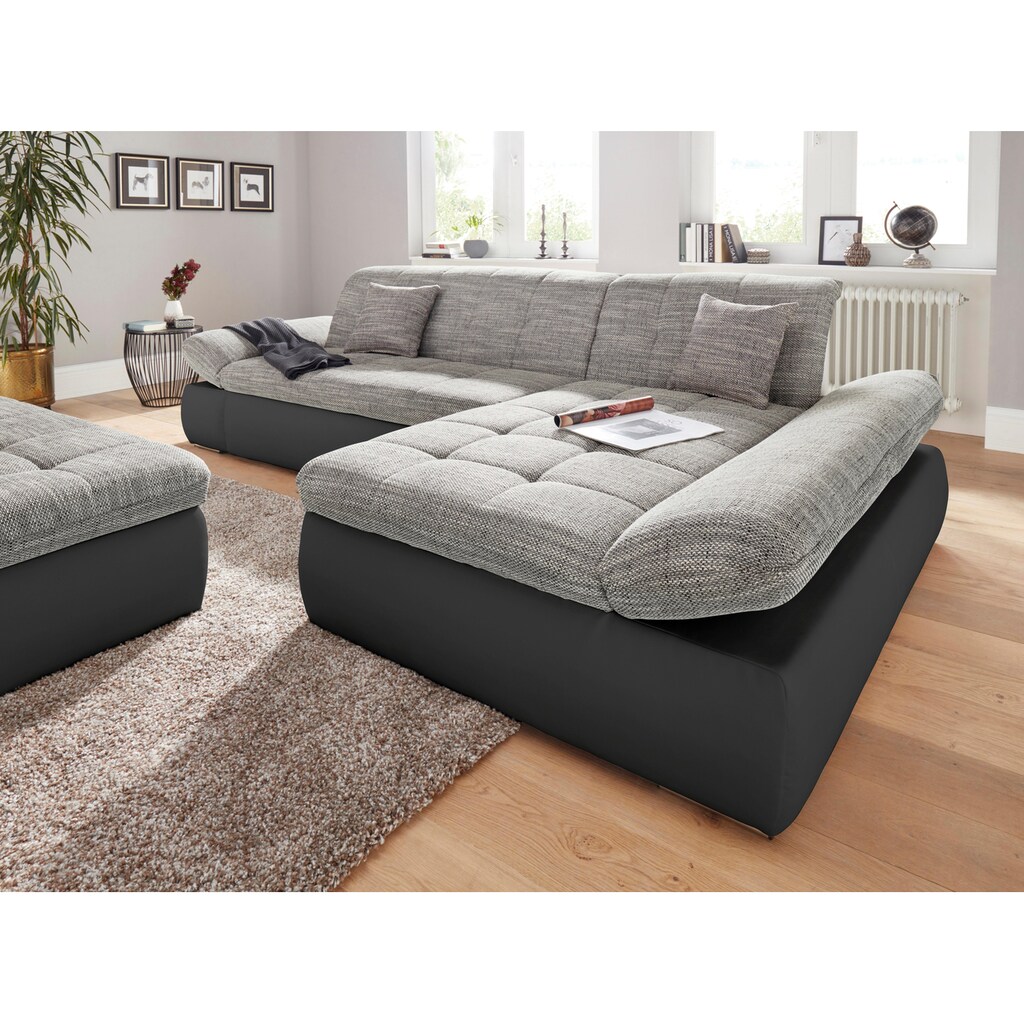 DOMO collection Ecksofa »PB Moric wahlweise mit Bettfunktion + Armteilverstellung, Schlafsofa«