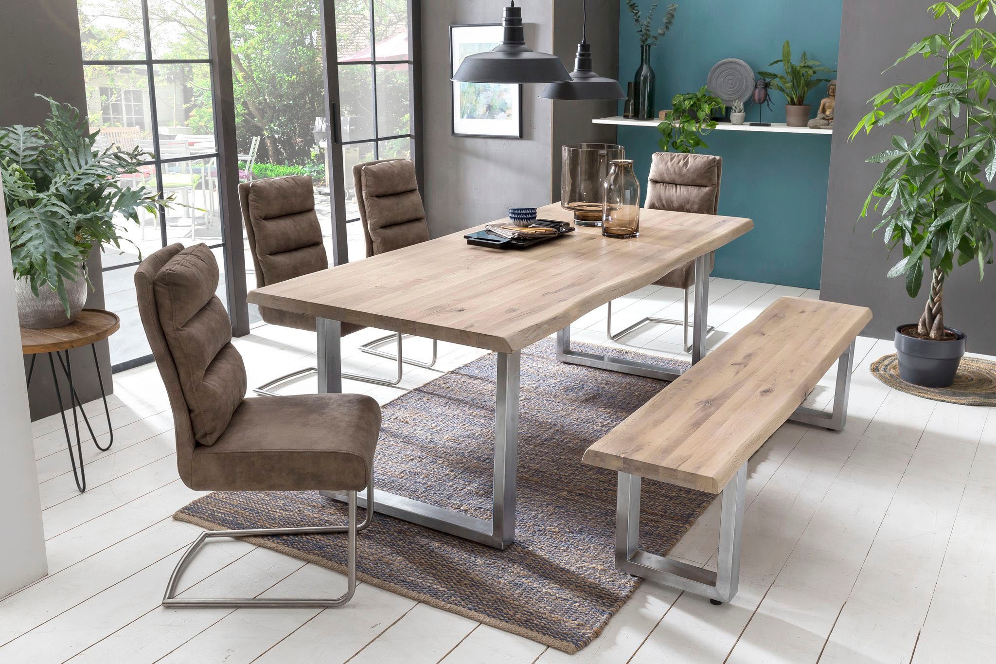 Home affaire Bank »Tristan«, aus Massivholz Eiche