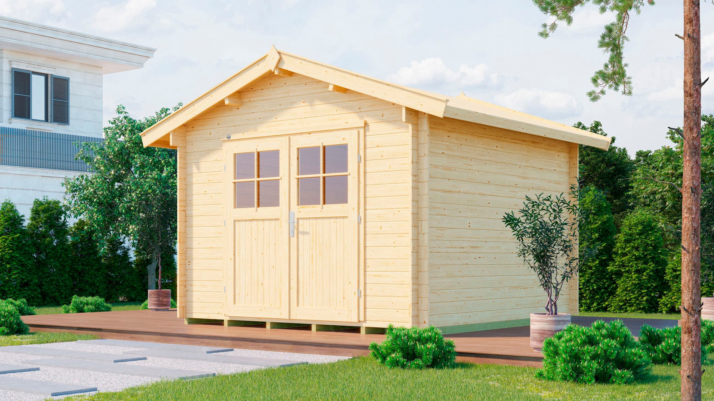 weka Gartenhaus »Premium28 natur«