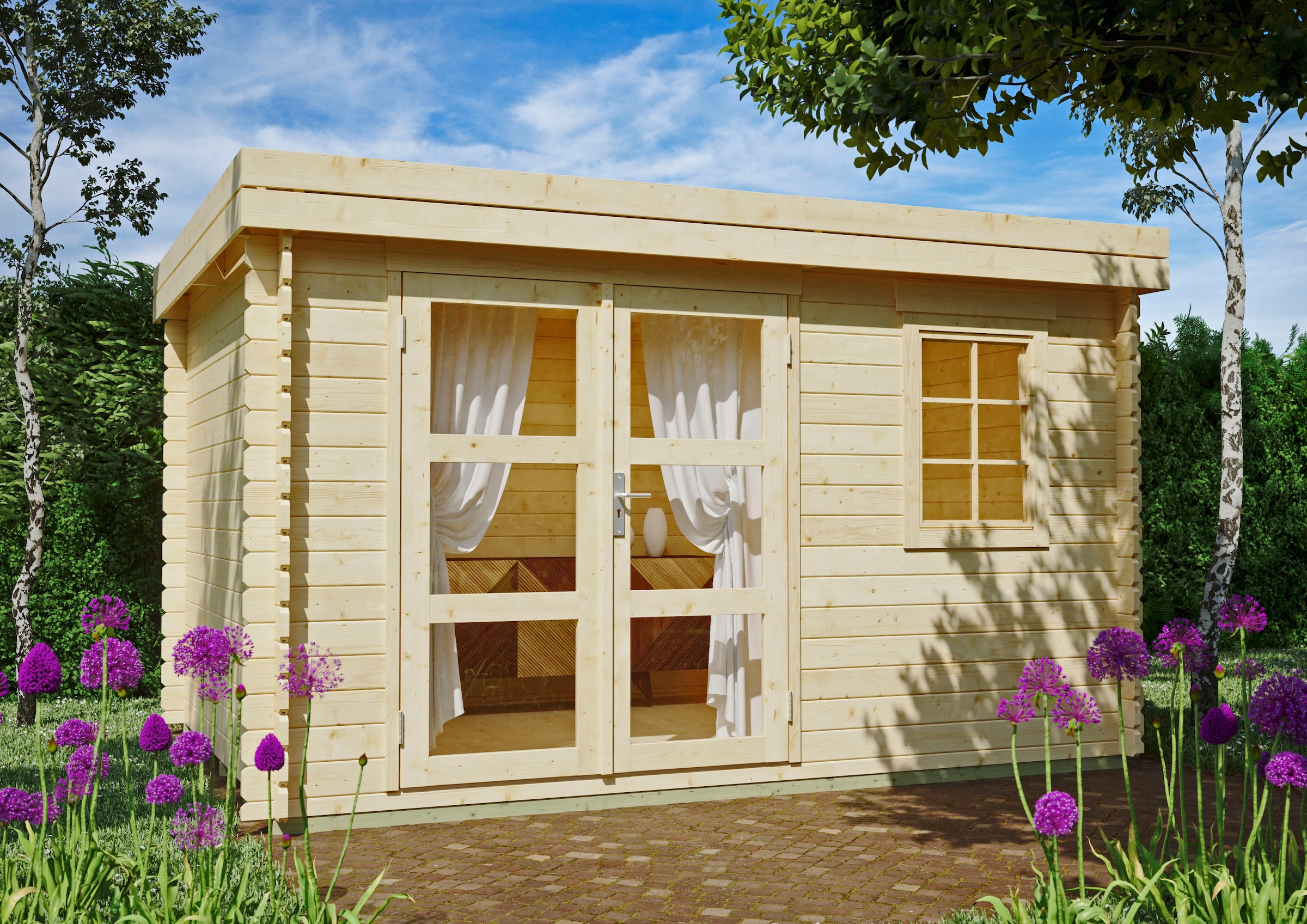 Kiehn-Holz Gartenhaus »Schaalsee«, aus naturbelassenem Fichtenholz