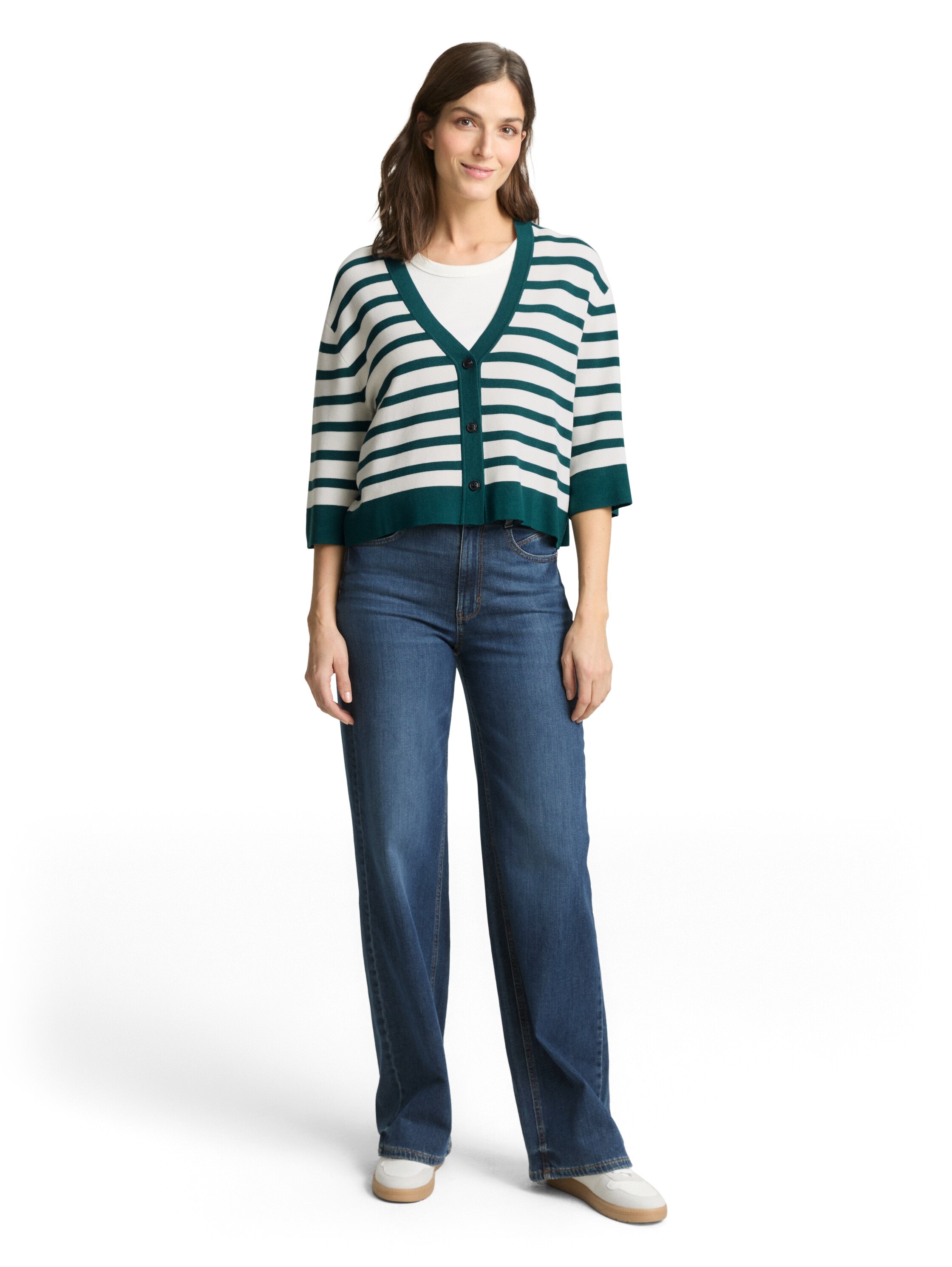 TOM TAILOR Cardigan mit Streifen Muster