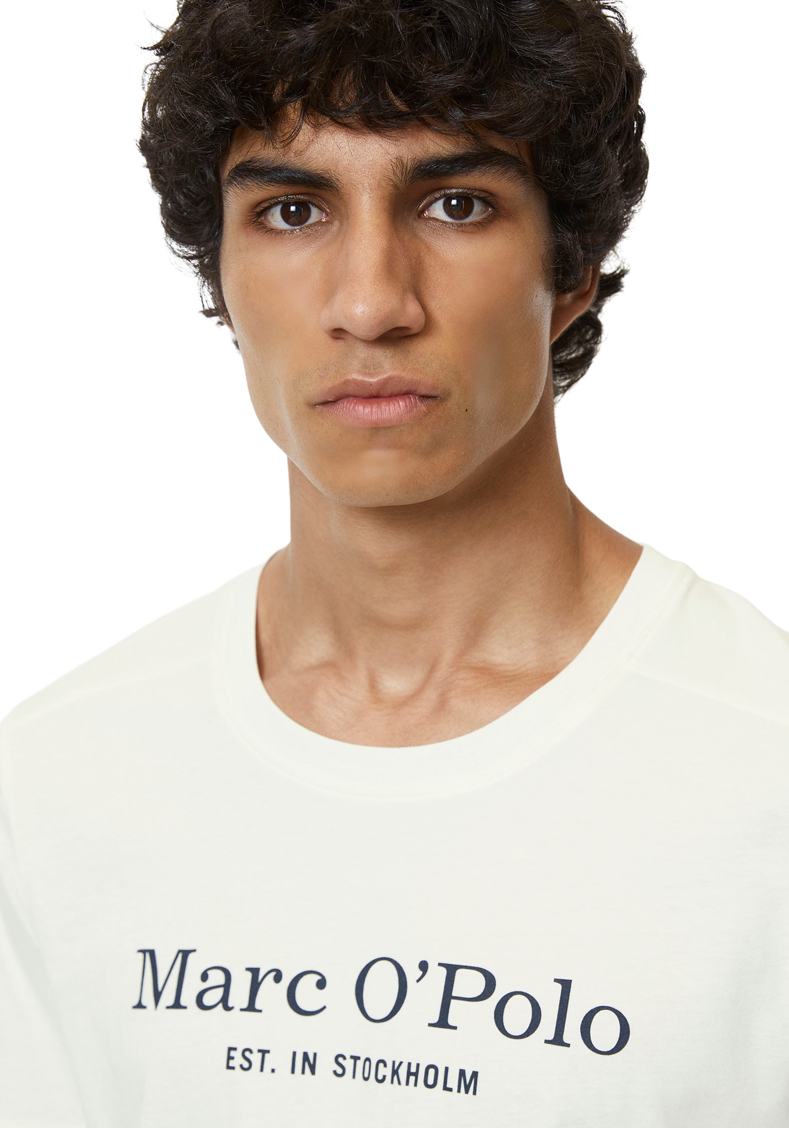 Marc O'Polo T-Shirt »Mix & Match Cotton«, mit Logo-Print vorn