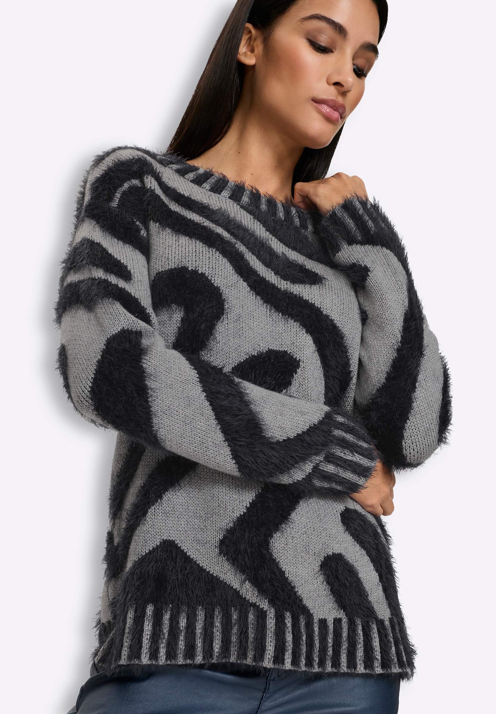 heine Strickpullover »Pullover Jacquard-Pullover«