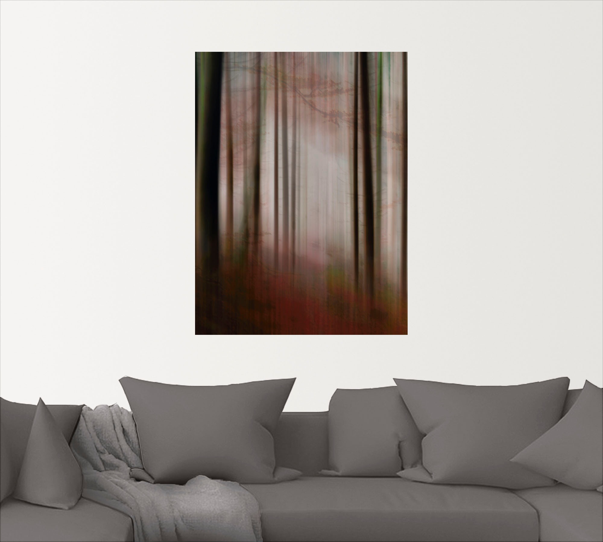 Artland Wandbild »Im Nebel - Waldlichtung«, Wald, (1 St.), als Alubild, Leinwandbild, Wandaufkleber oder Poster in versch. Größen