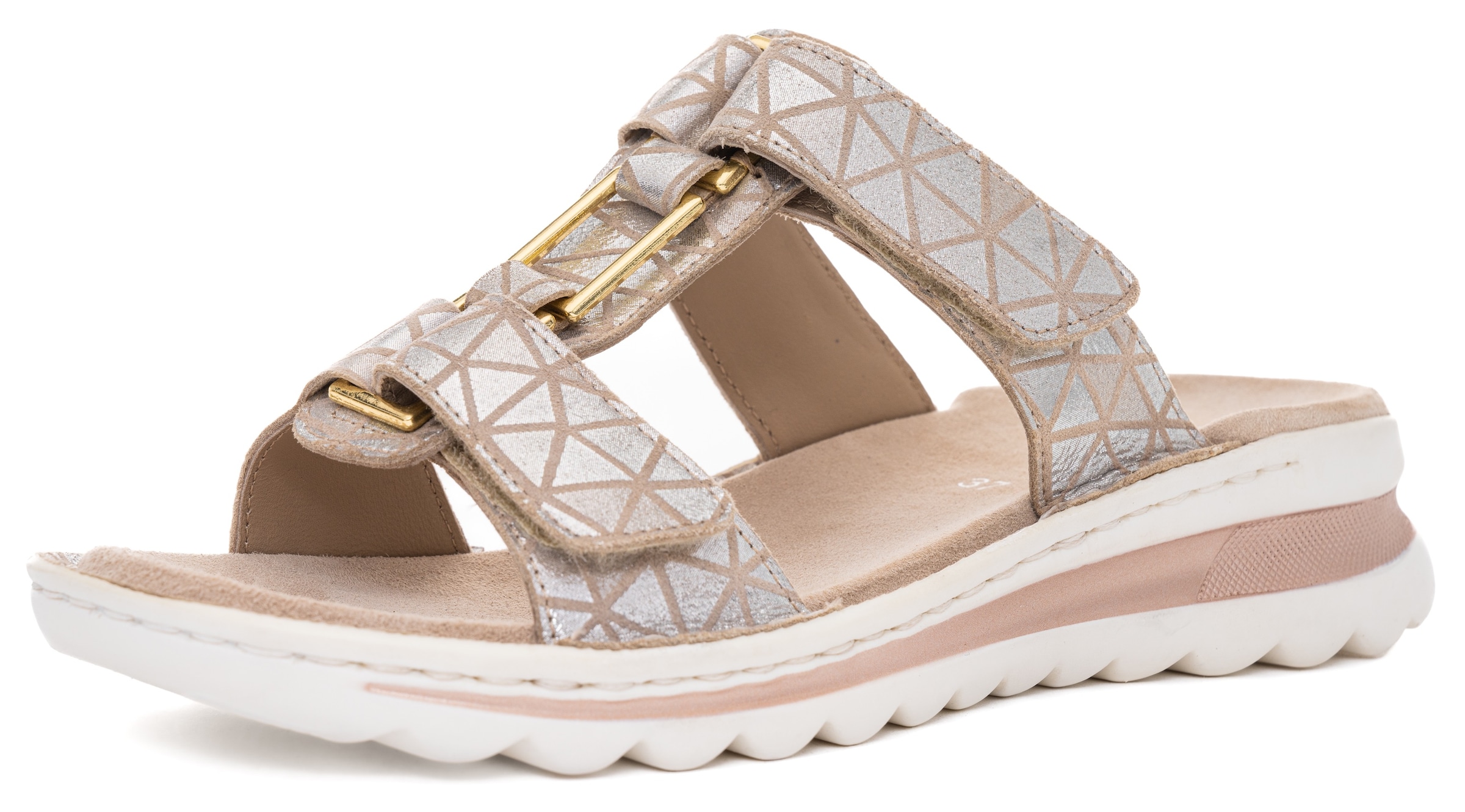 Ara Pantolette »TAMPA«, Keilabsatz, Sommerschuh, Schlappen mit Schmuckelement, G-Weite