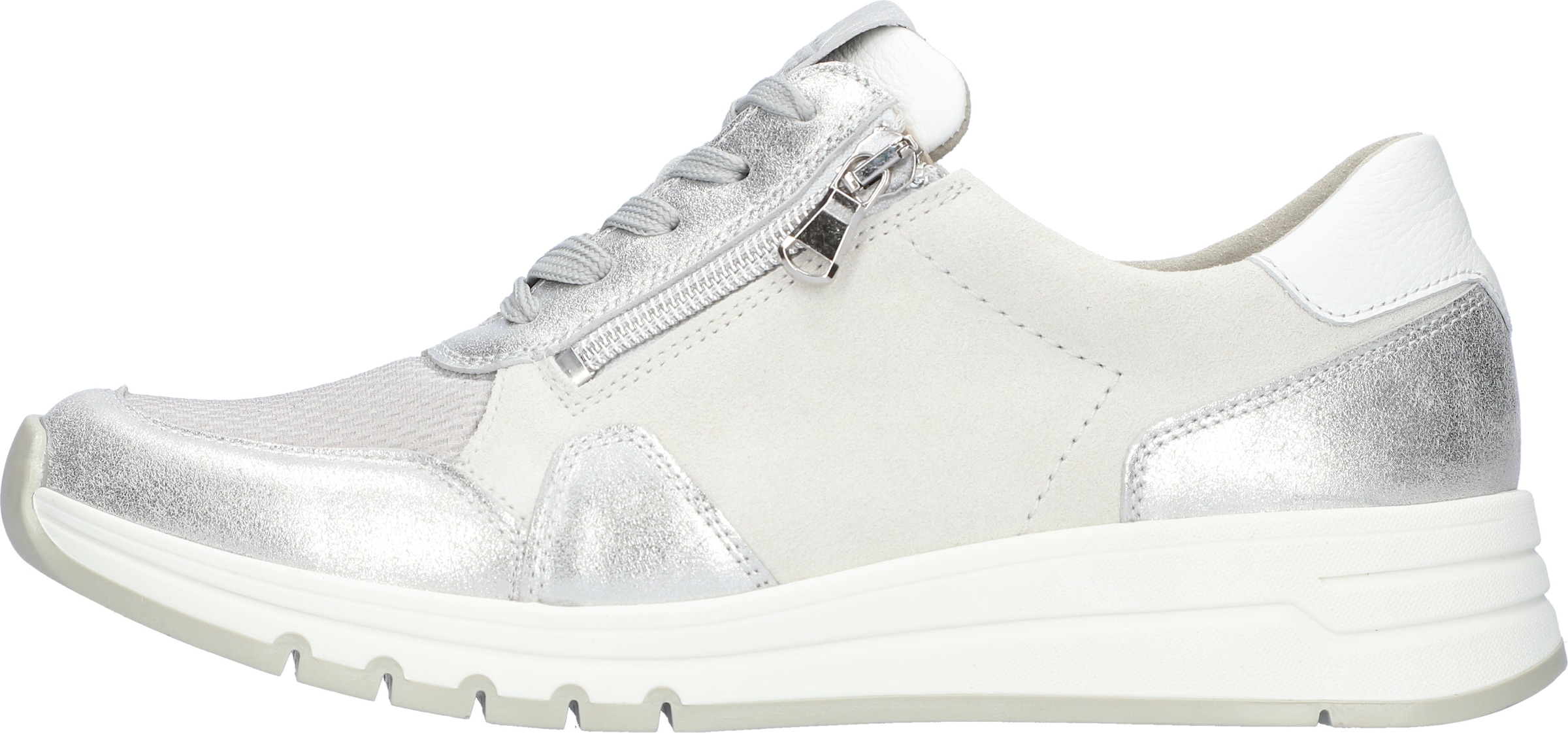 Waldläufer Keilsneaker  Schnürschuh, Halbschuh, Freizeitschuh mit zusätzlichem Reißverschluss