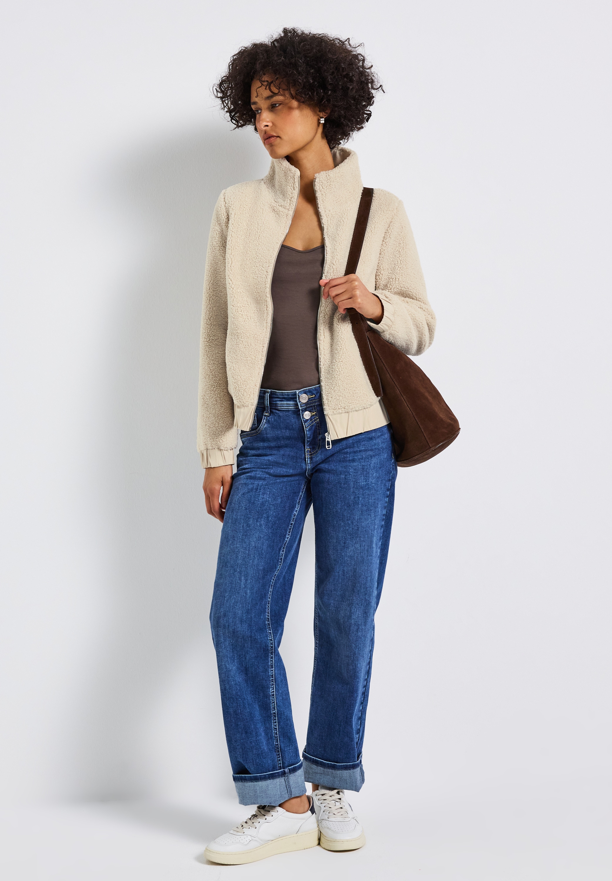 STREET ONE Bouclèjacke, in Teddy-Qualität