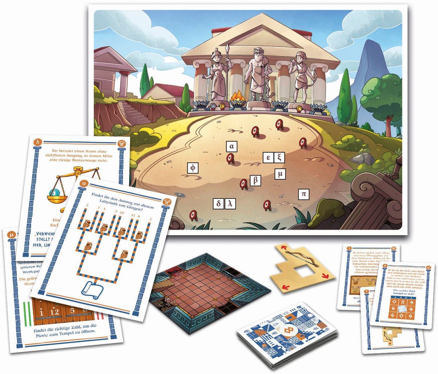 Clementoni® Spiel »Galileo, Escape Game Die Prüfungen im Parthenon«, Made in Europe
