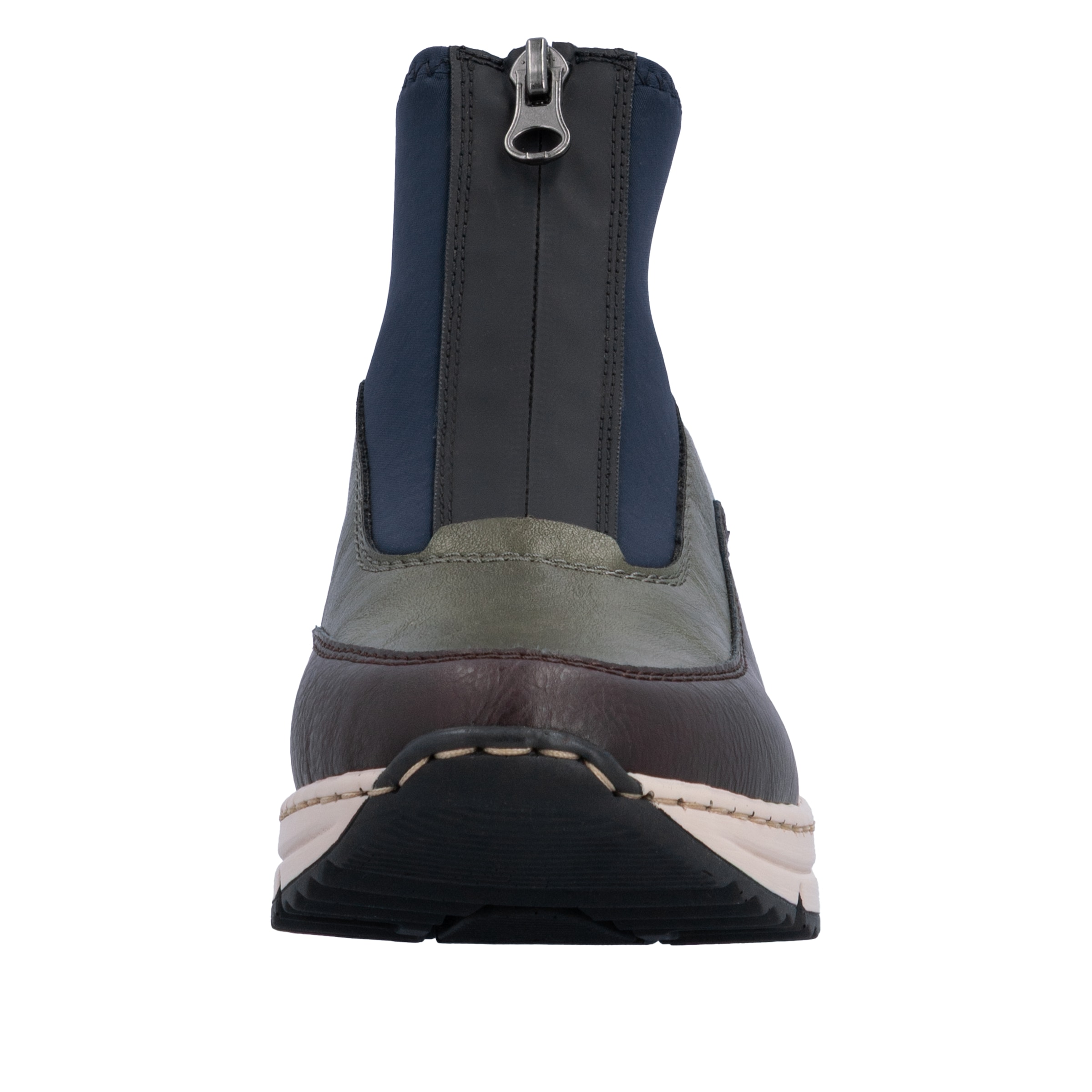 Rieker Schlupfboots  Stiefelette, High Top Sneaker mit Reißverschluss auf der Vorderseite