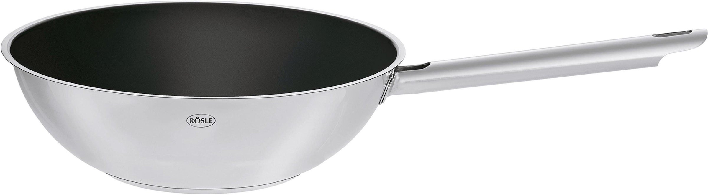 Wok »ELEGANCE«, Edelstahl 18/10, (1 tlg.), Keramikbeschichtung ProCera, backofen- und...