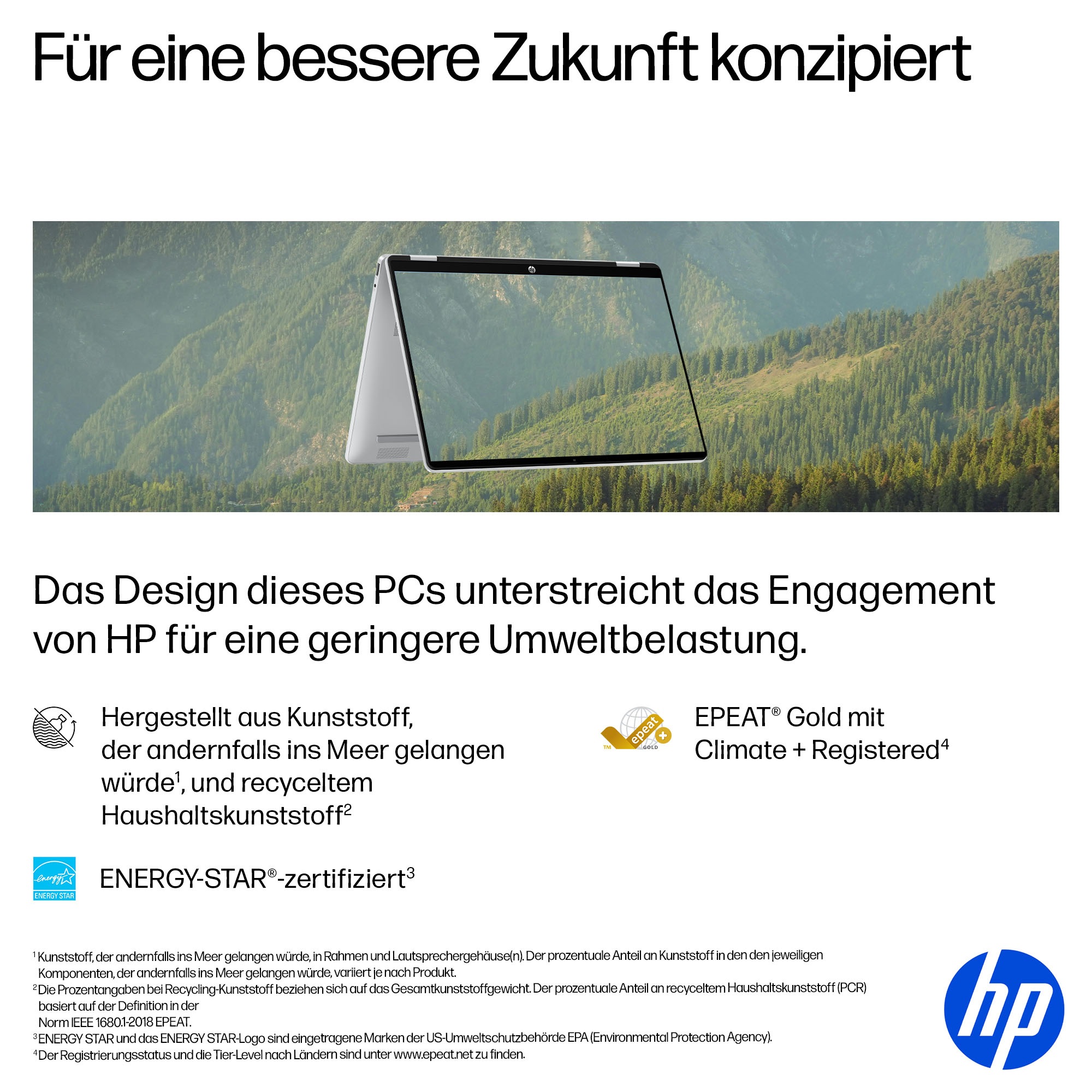 HP Convertible Notebook »14-fp0231ngx« 35,56 cm / 14 ″ Intel Core 3 Intel Graphics 256 GB SSD