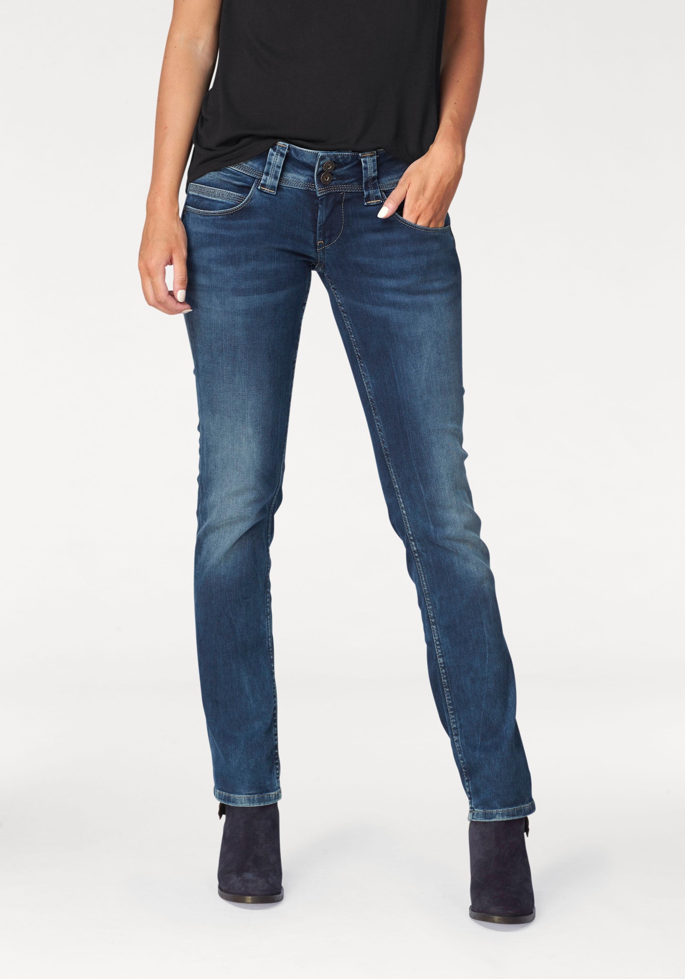 Pepe Jeans Regular-fit-Jeans »VENUS«, mit Badge bei ♕