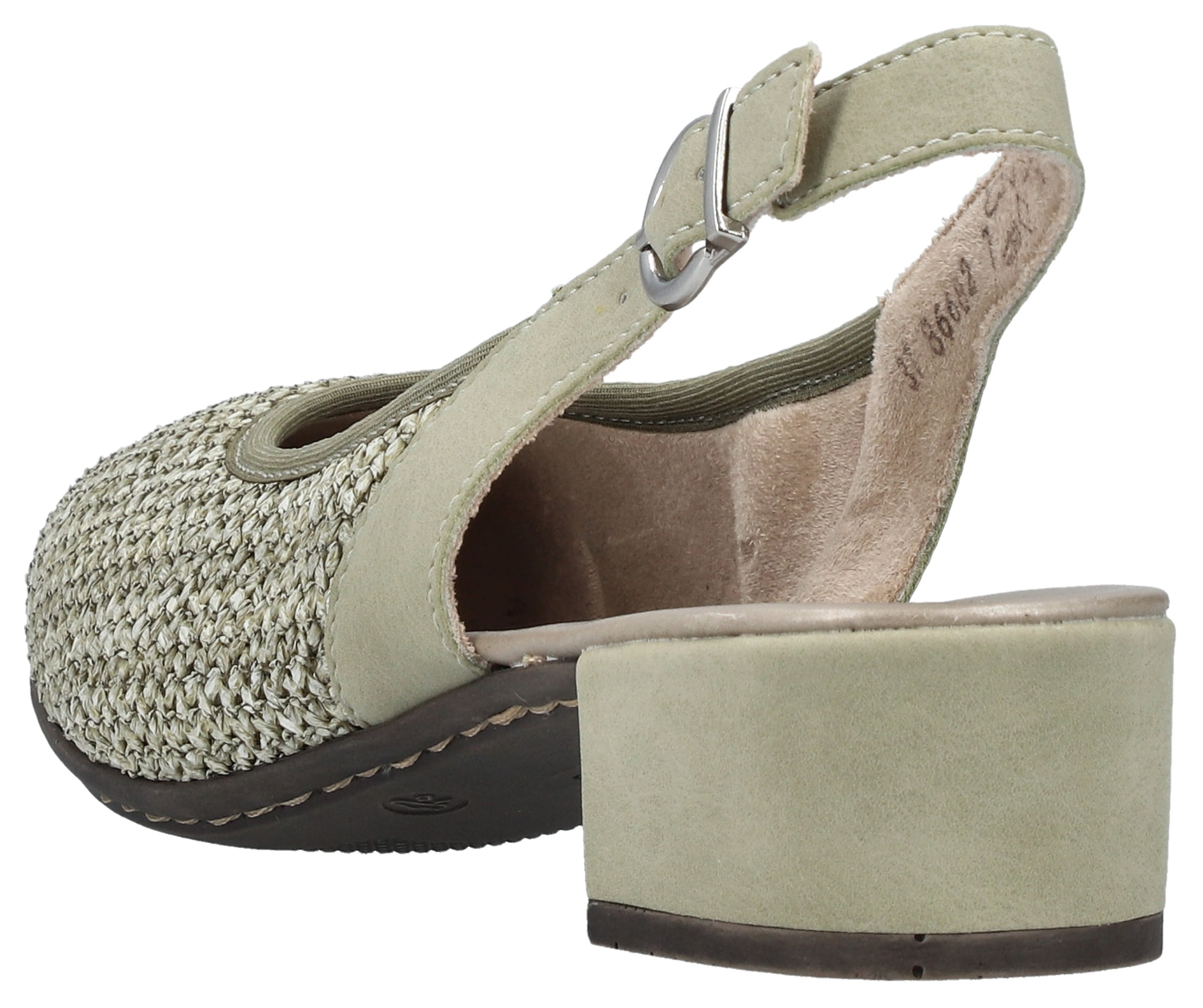 Rieker Slingsandale  Sommerschuh, Festtagsschuh, Blockabsatz, mit Riemchen