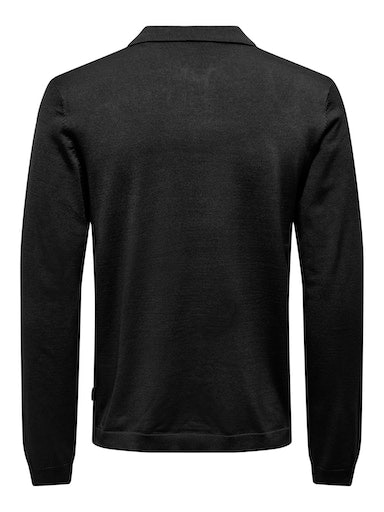 ONLY & SONS Polokragenpullover »ONSWYLER LIFE REG 14 LS POLO KNIT NOOS«