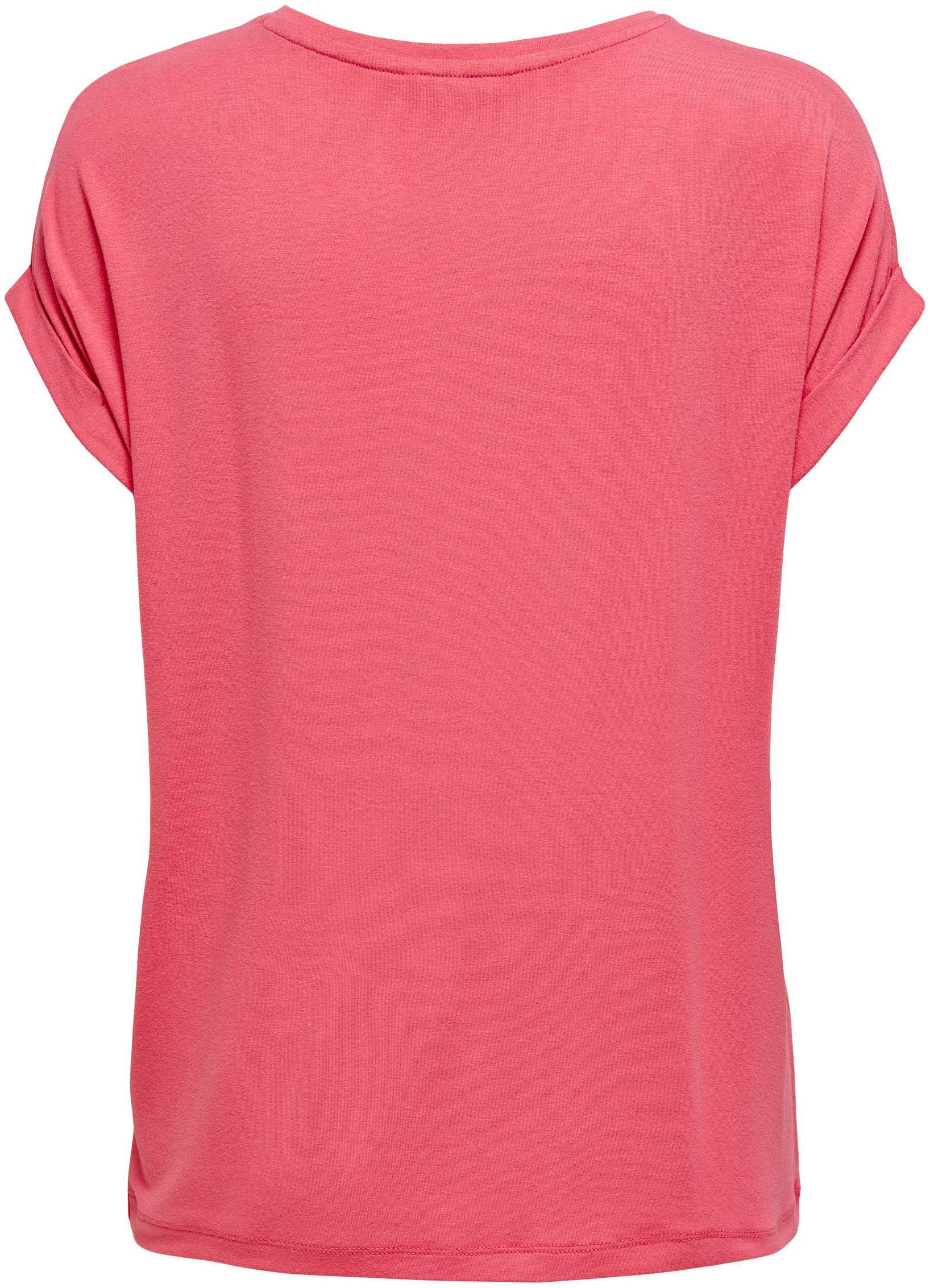 ONLY T-Shirt »ONLMOSTER S/S O-NECK TOP NOOS JRS«, mit Aufschlag am Arm