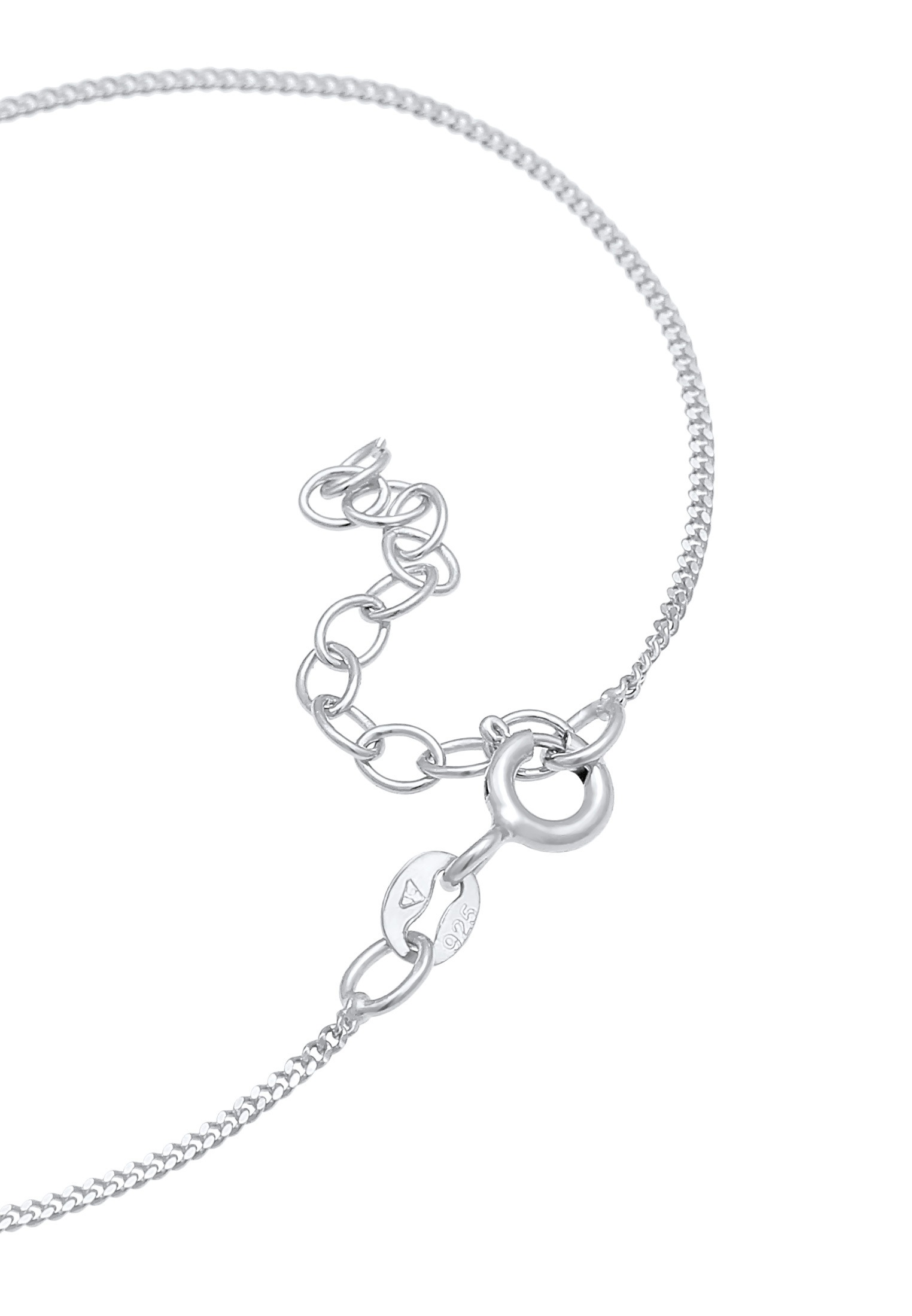 Elli Armkette »Armband Herz Zirkonia Romantik 925 Silber«