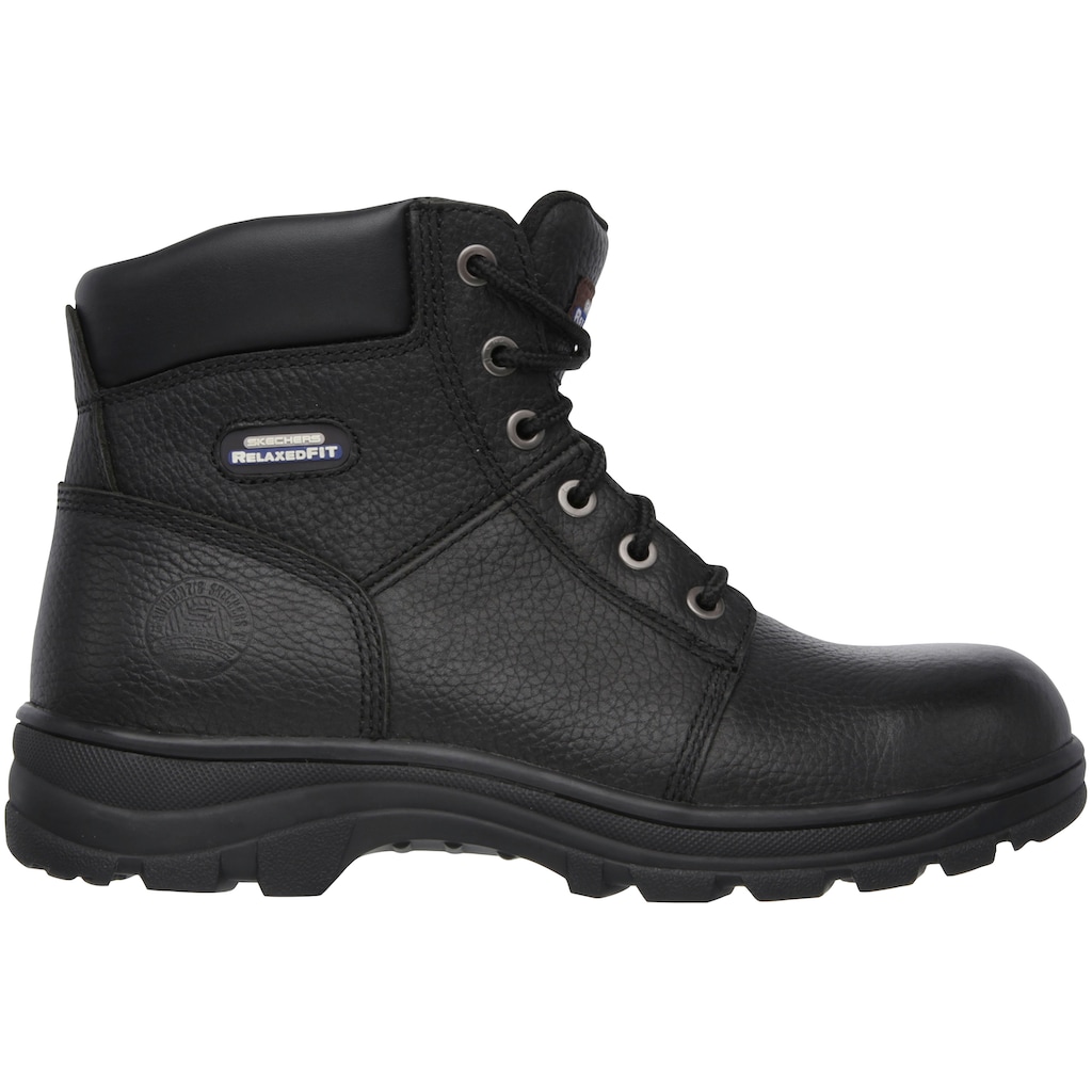 Skechers Sicherheitsstiefel »WORKSHIRE«, SB FO SRA, klassischer Lederstiefel mit Memory Foam Einlegesohle