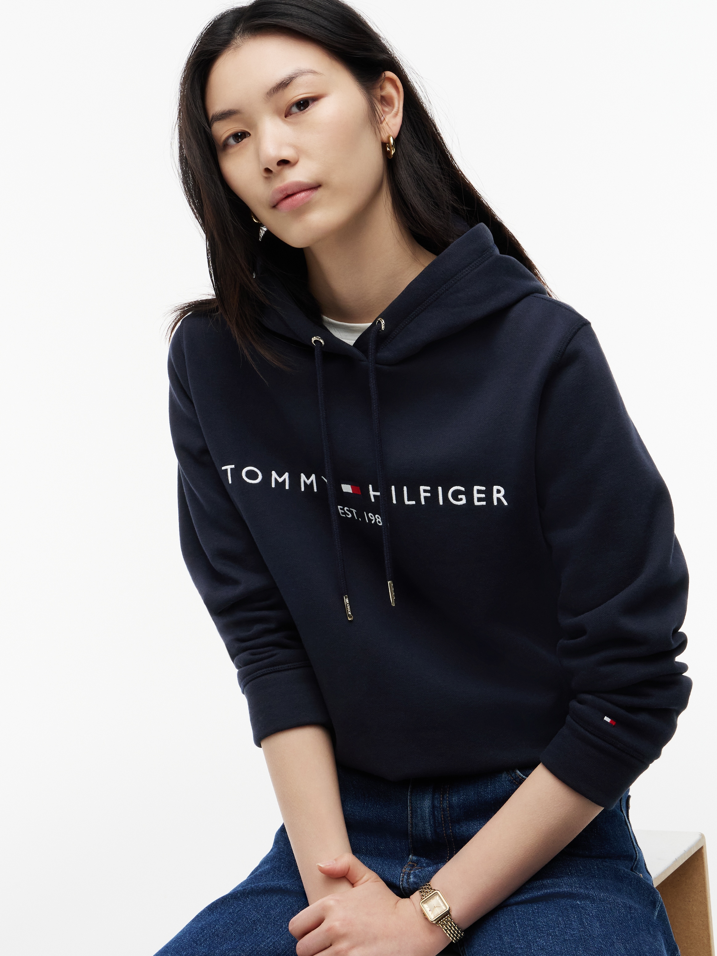 Tommy Hilfiger Kapuzensweatshirt , mit Tommy Hilfiger Logostickerei
