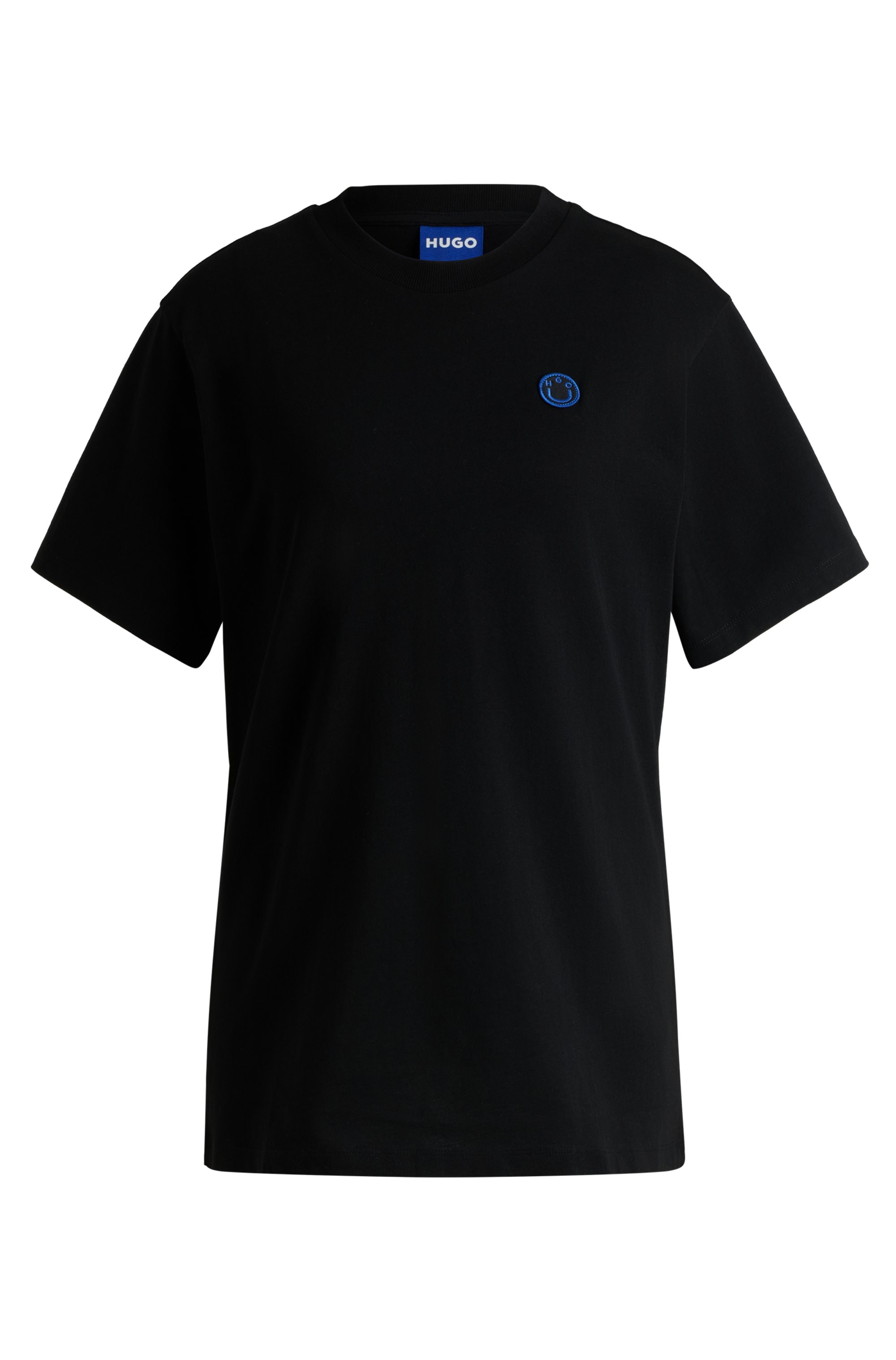 HUGO Blue T-Shirt »Vintage Tee«, mit Logo-Badge