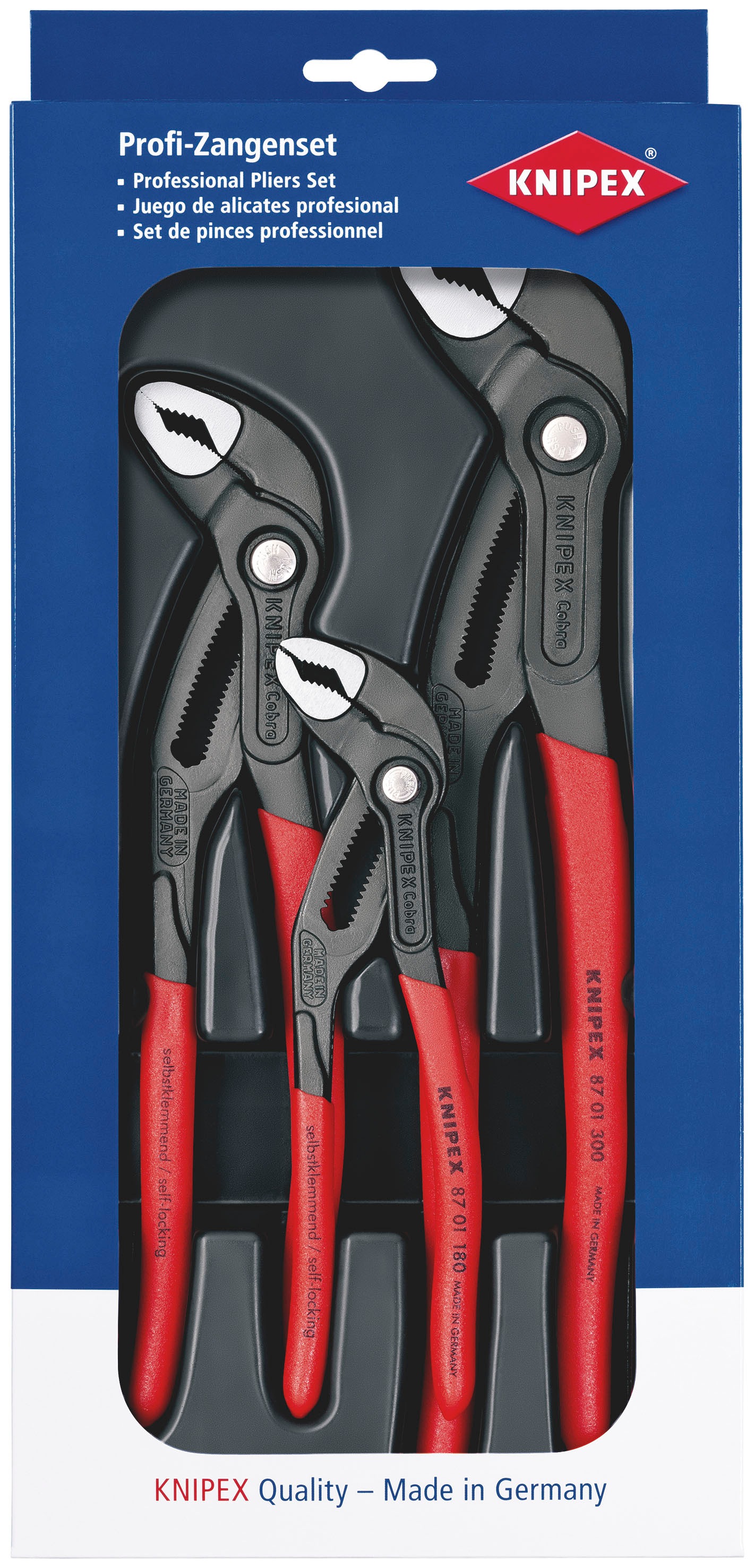 Knipex Zangenset »00 20 09 V02 Cobra®-Paket«, (1 tlg.), (SB-Karte/Blister)