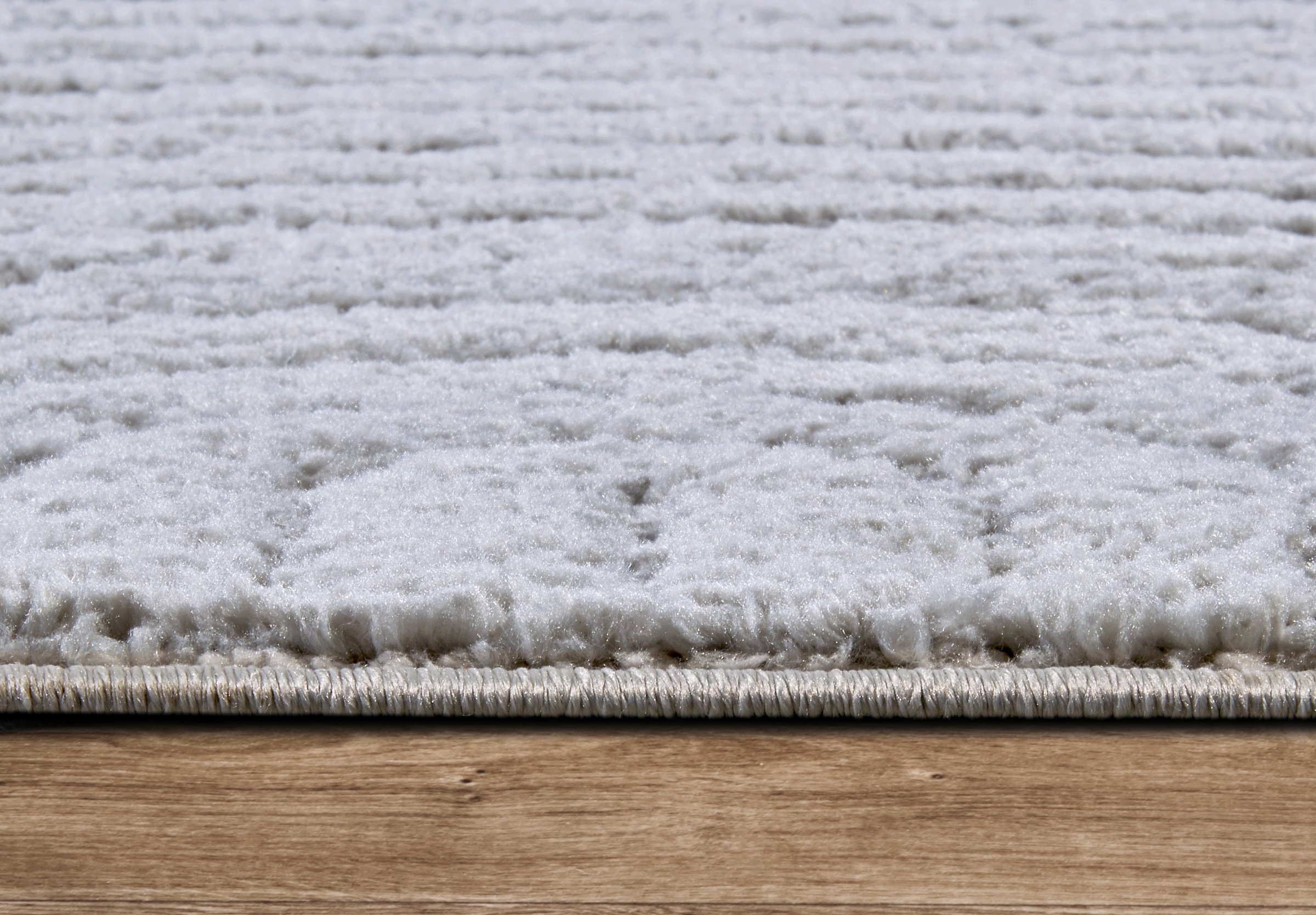 ELLE DECORATION Designteppich »Cosy Panglao, auch als Rundteppich erhältlich«, rechteckig, 14 mm Höhe, uni Kurzflor, Hoch Tief Struktur, modern, Skandi, Boho, Wohnzimmer