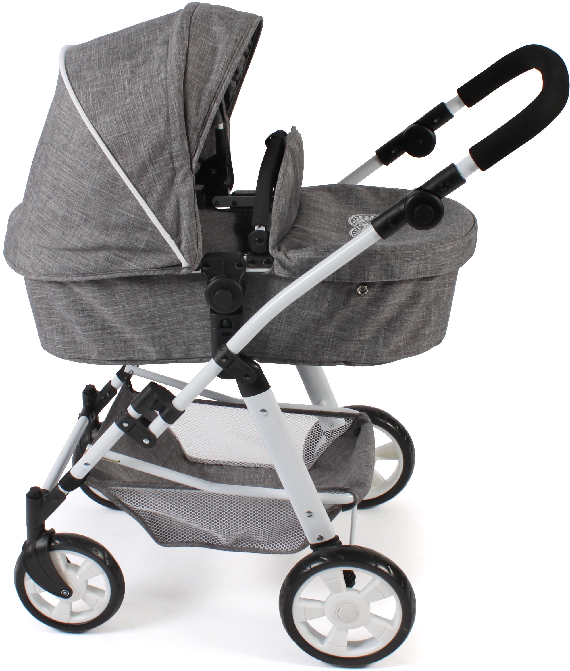 CHIC2000 Kombi-Puppenwagen »Nele, Jeans Grey«, zusammenklappbar