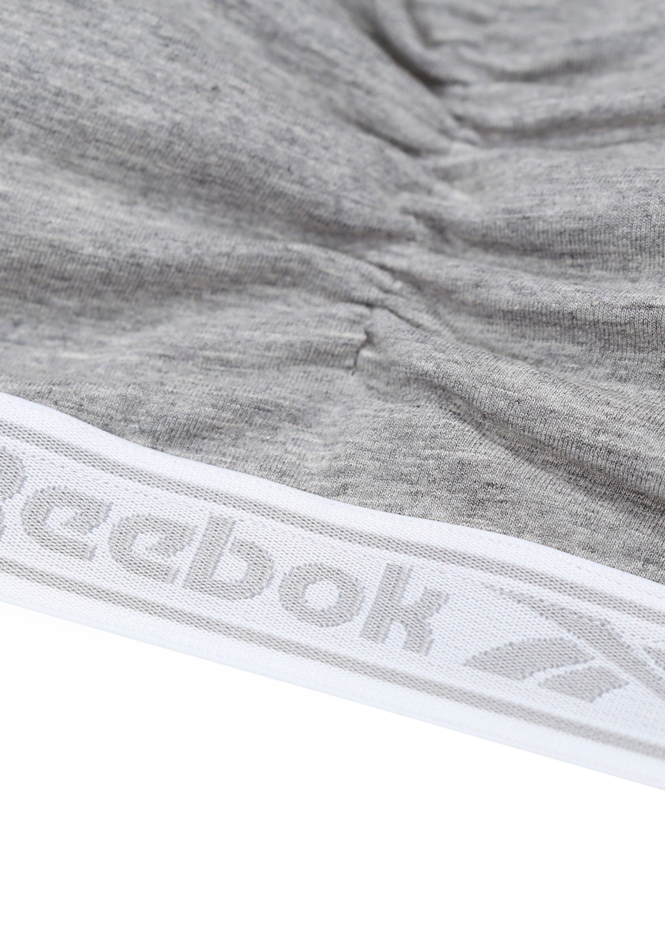 Reebok Bustier »"Jackie"«, Logoschriftzug auf dem Unterbrustband, Raffung vorn