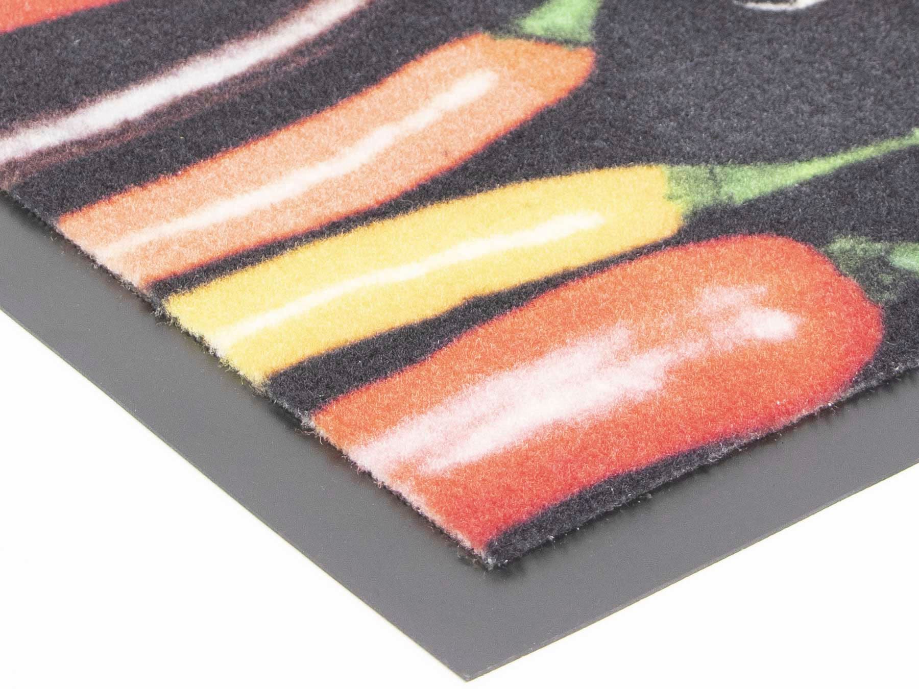 Primaflor-Ideen in Textil Küchenläufer »CHILI HERBS«, rechteckig, Chili-Kräuter  Motiv, Größe 50x150 cm, rutschhemmend, Küche