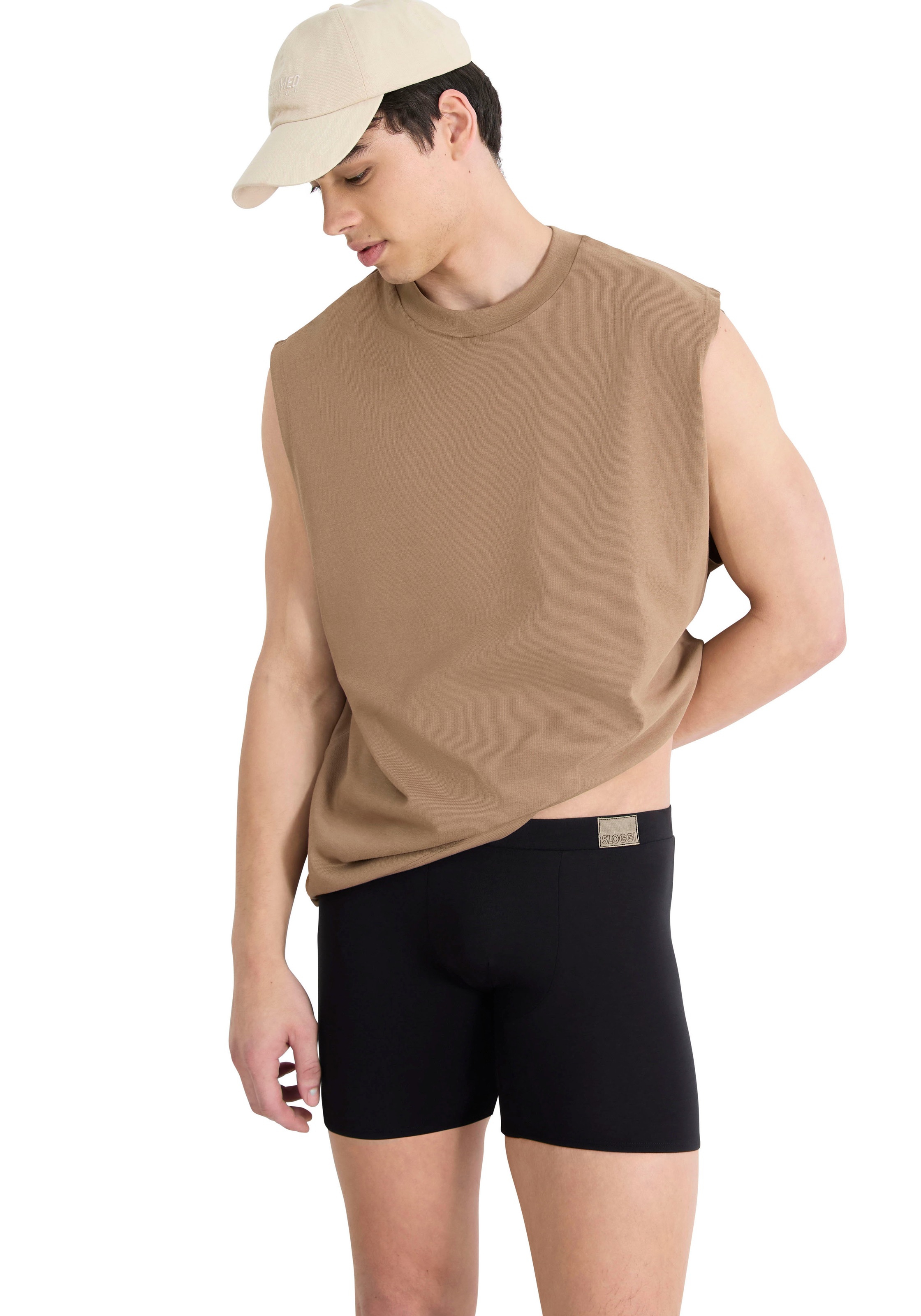 sloggi Boxershorts »Men GO Natural« 2er Pack,  mit langem Bein, eng anliegend, ohne Eingriff