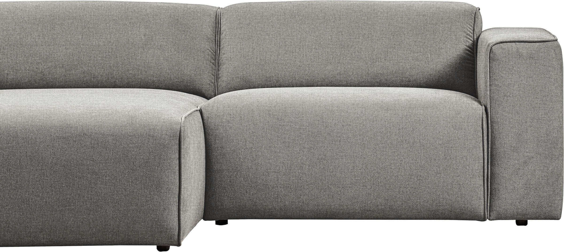 andas Ecksofa »Noord«, mit Kedernaht, Breite 234 cm, Cord, Struktur, Webstoff