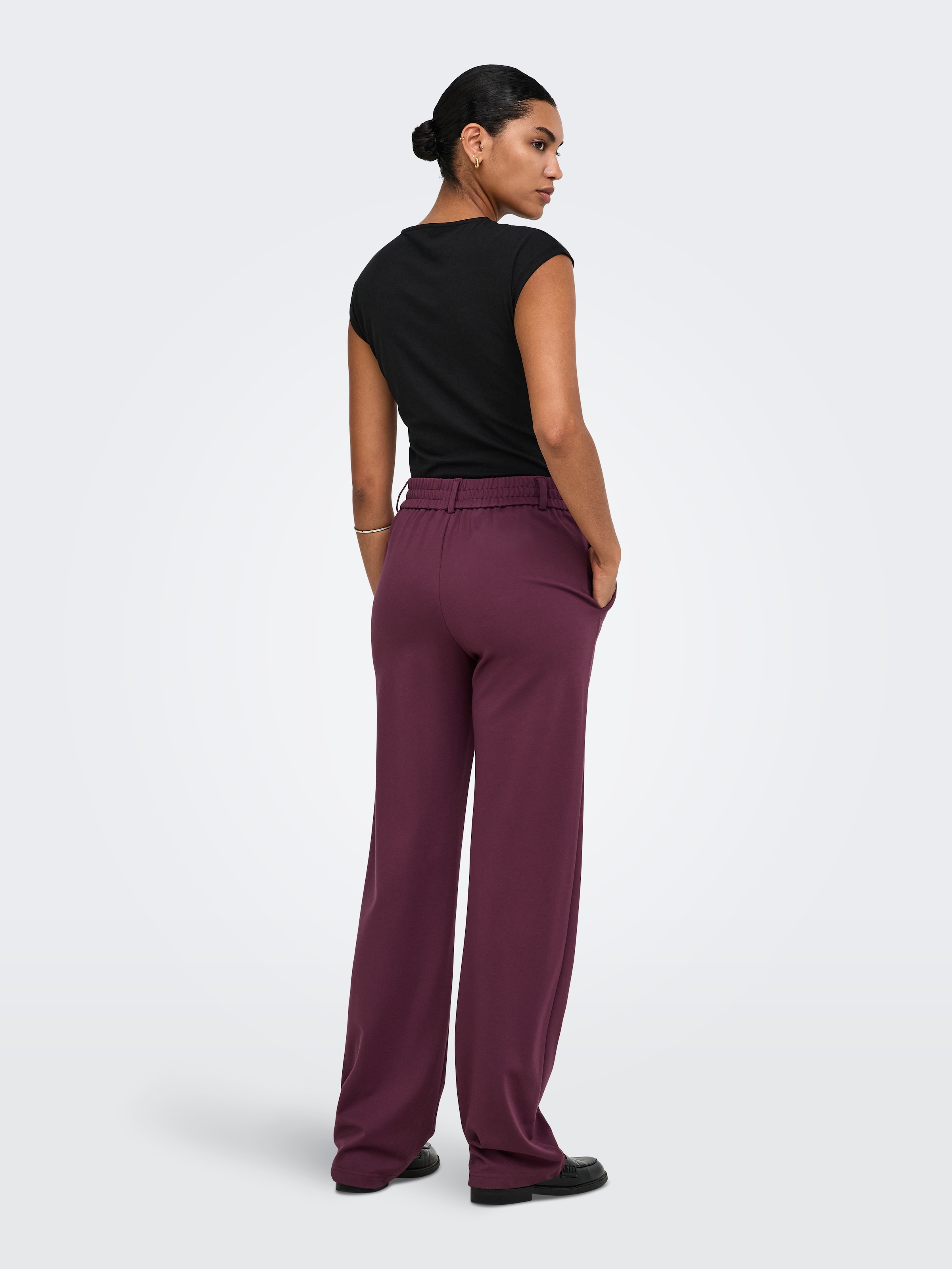 ONLY Anzughose »ONLPOPTRASH LIFE MW STRAIGHT PANT PNT«  Viskosemischung