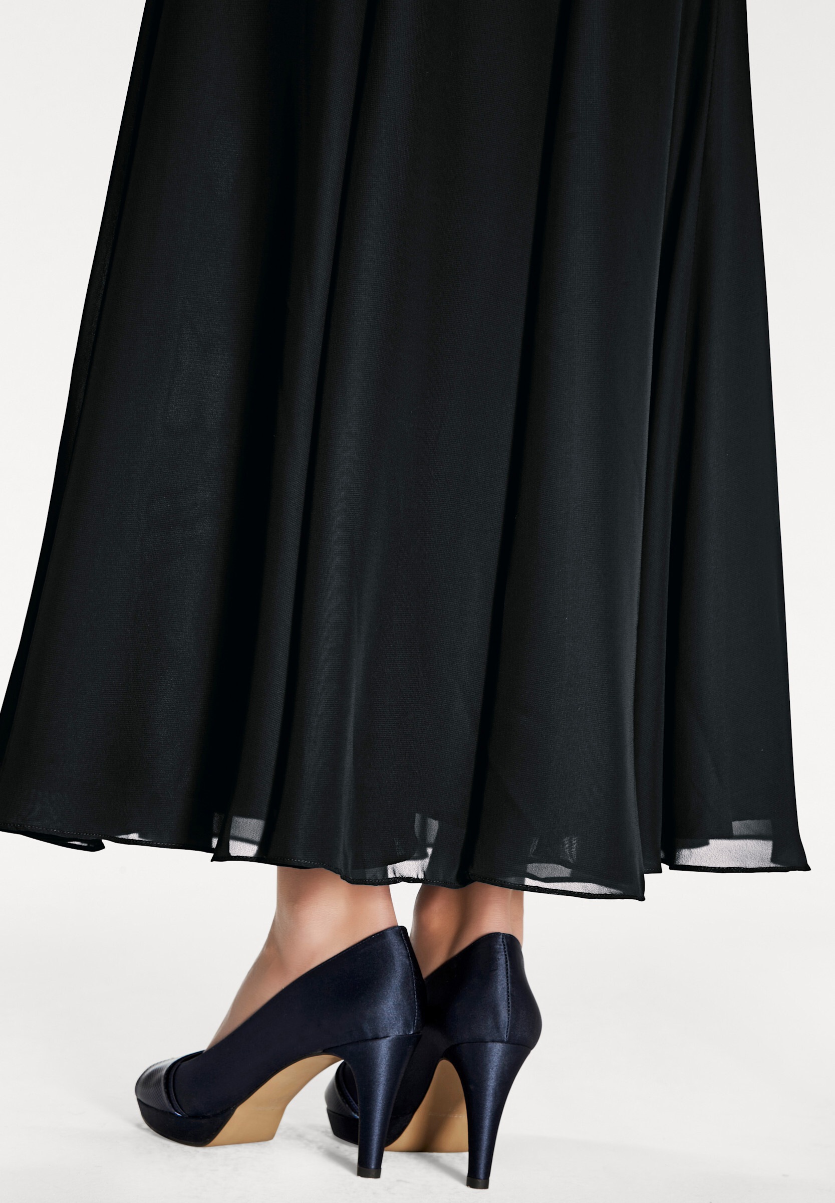 heine Jerseyrock »Godetrock Godetrock aus transparentem Chiffon«