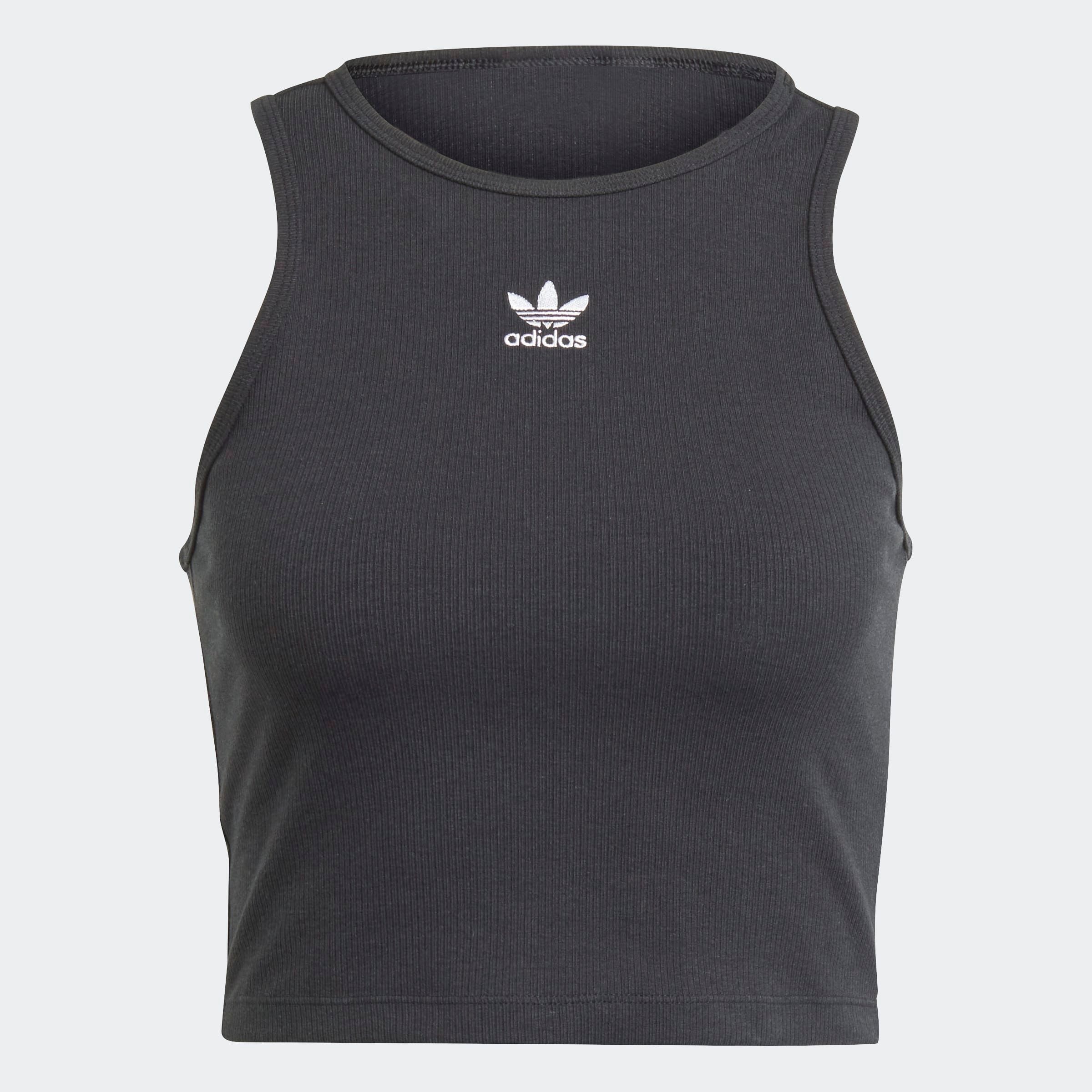 adidas Originals Tanktop »RIB TANK« eng anliegender Rippstrick, mit Rundhalsausschnitt, sportlicher Stil