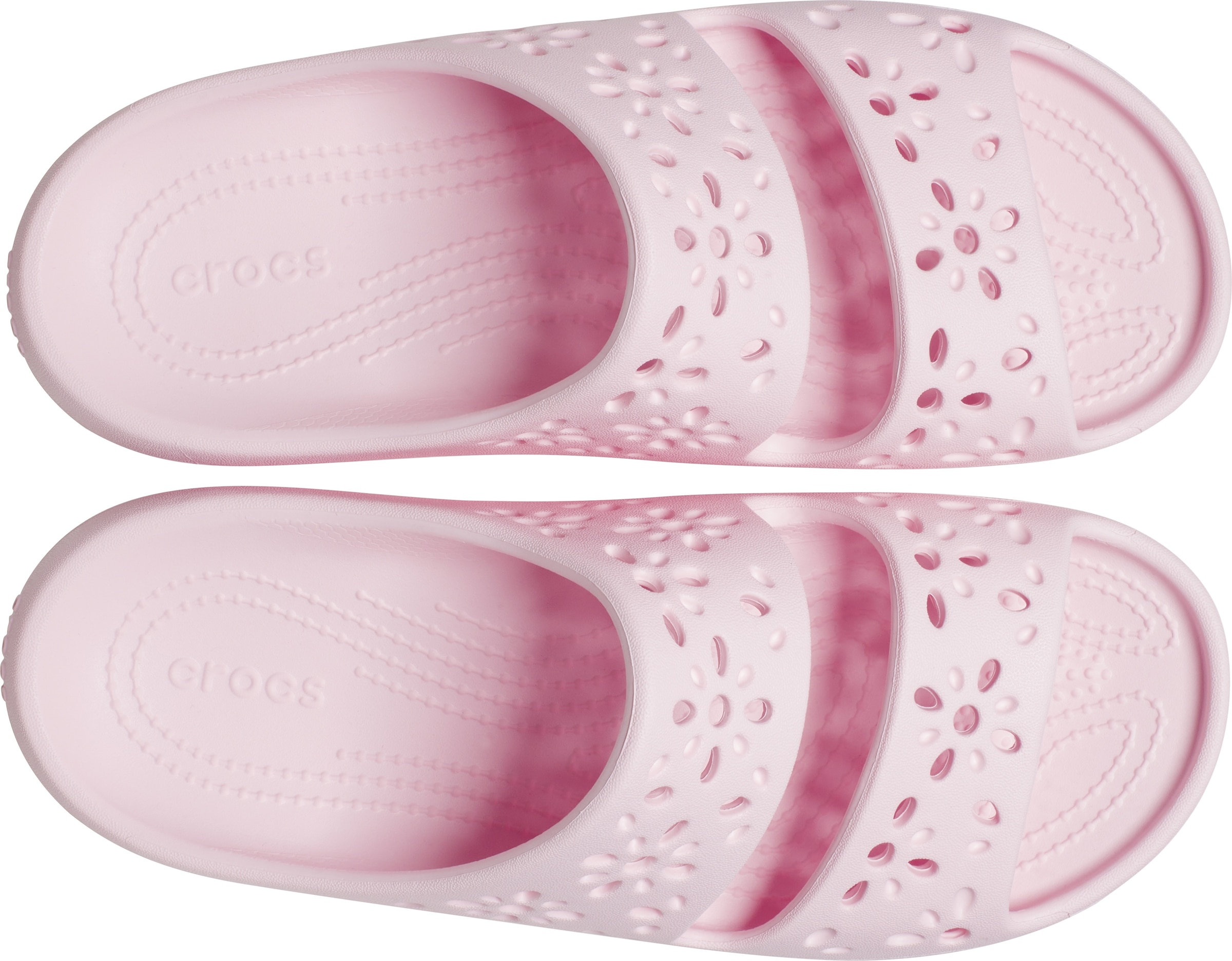 Crocs Badepantolette »Classic Floral Cut Out Sandal«, Sandale, Sommerschuh, Pool Slides mit genoppter Innensohle