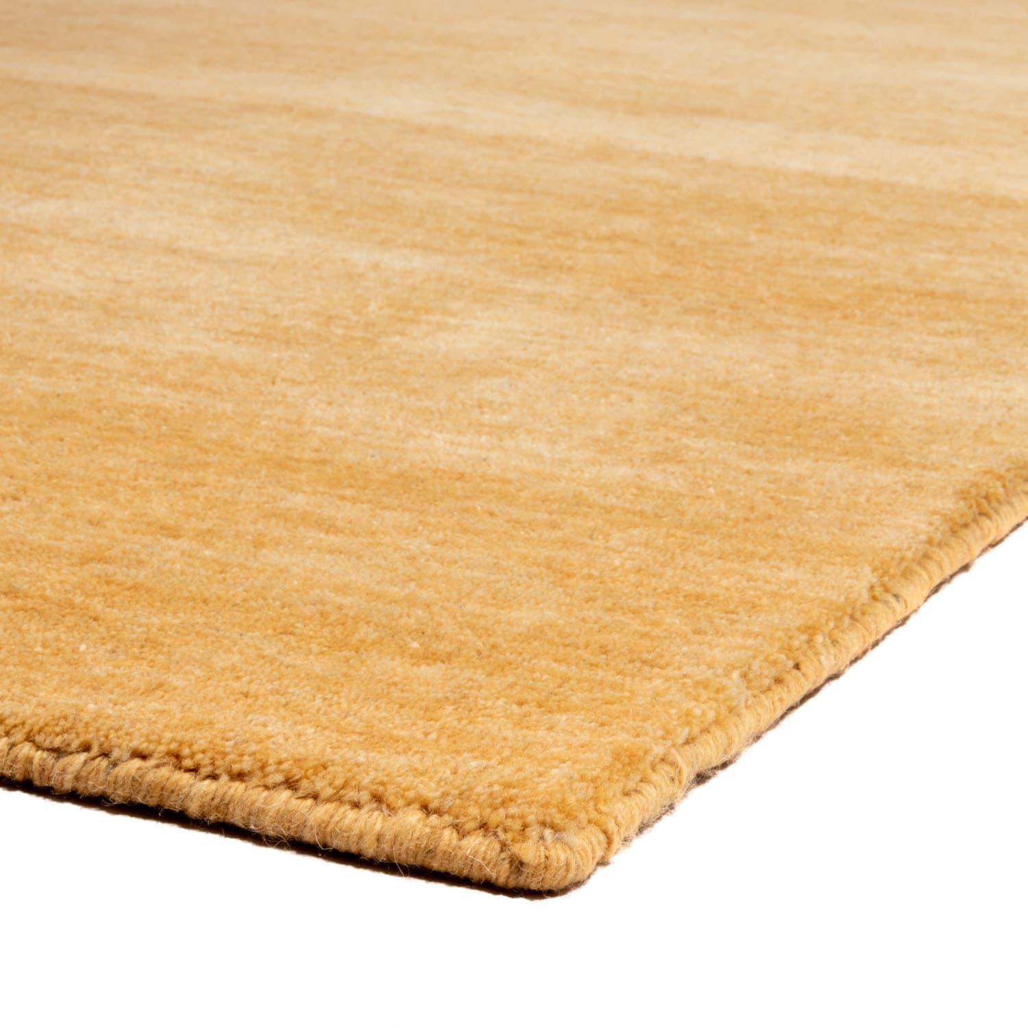 morgenland Wollteppich »Uni - Gabbeh Teppich - Softy«, rund, 1,6 mm Höhe, Gabbeh Optik, Uni Farben, reine Wolle, sehr weicher Flor, Wohnzimmer