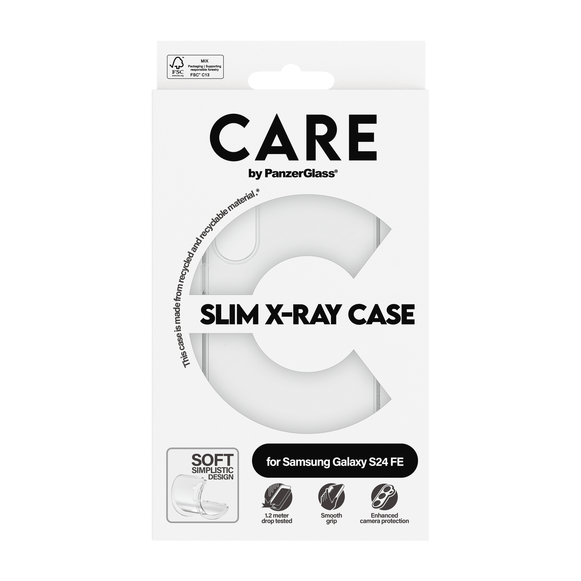 CARE by PanzerGlass Handyhülle »Slim X-Ray Case«, Backcover, Schutzhülle, Handyschutzhülle, Case, Schutzcase, stoßfest
