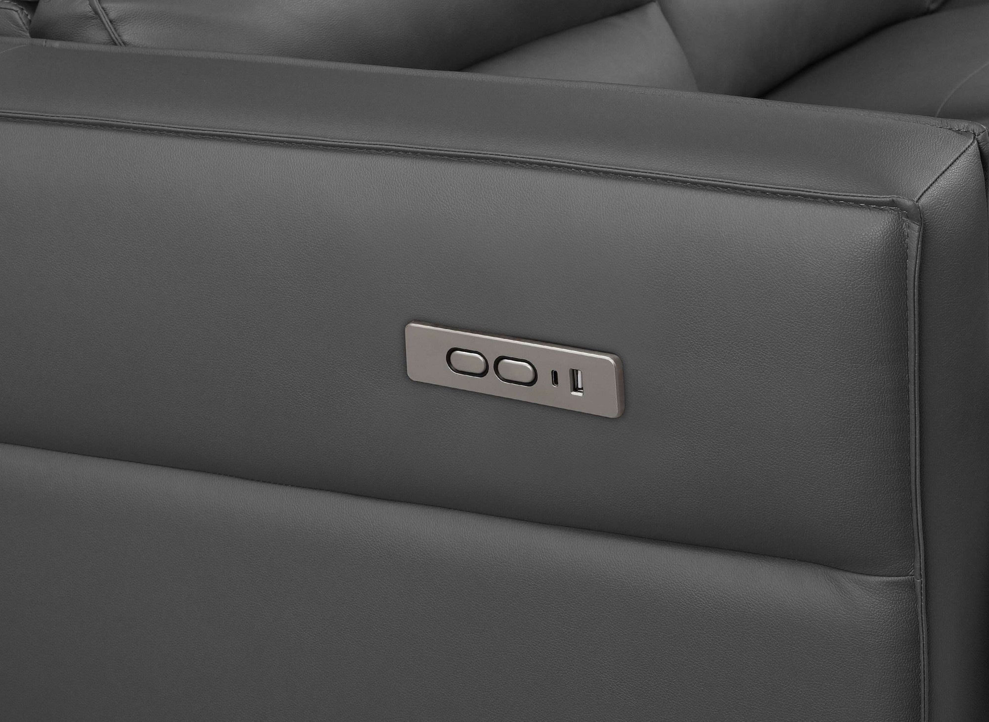 Places of Style Ecksofa »Carpari, L-Form, 263 cm, manuelle o. elektrische Relaxfunktion,«, USB A/C und Kopfteilverstellung