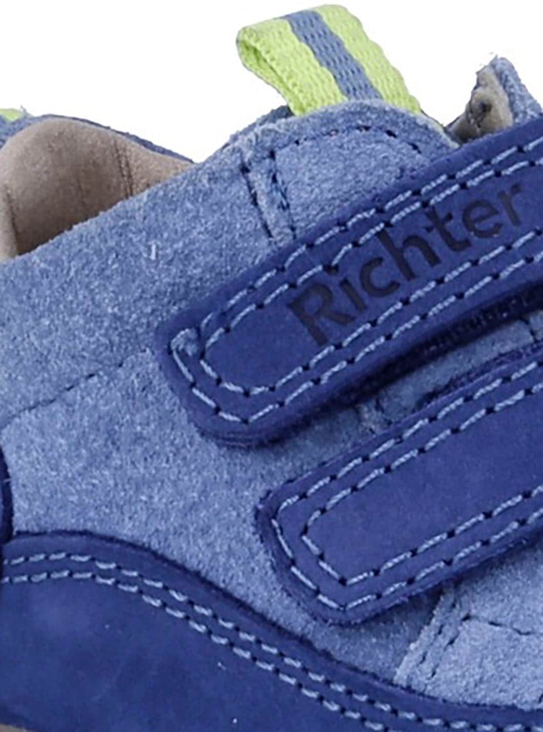 Richter Lauflernschuh »Maxi WMS: mittel«, Kindergartenschuh im coolen Materialmix, Größenschablone zum Download