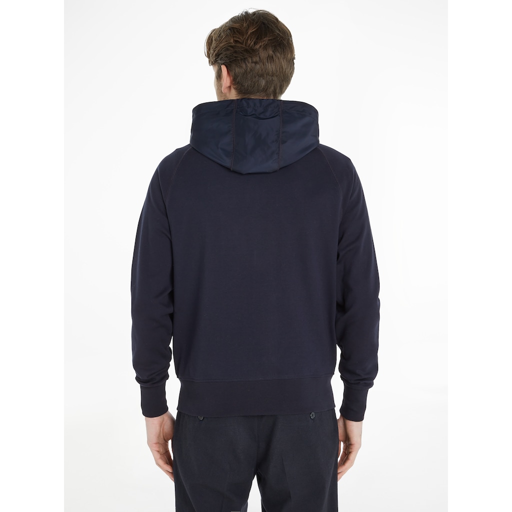 Tommy Hilfiger Kapuzensweatjacke »MIX MEDIA HOODED ZIP THROUGH«