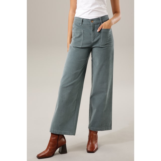 Aniston CASUAL Cordhose, in angesagter Hight-waist-Form bei ♕