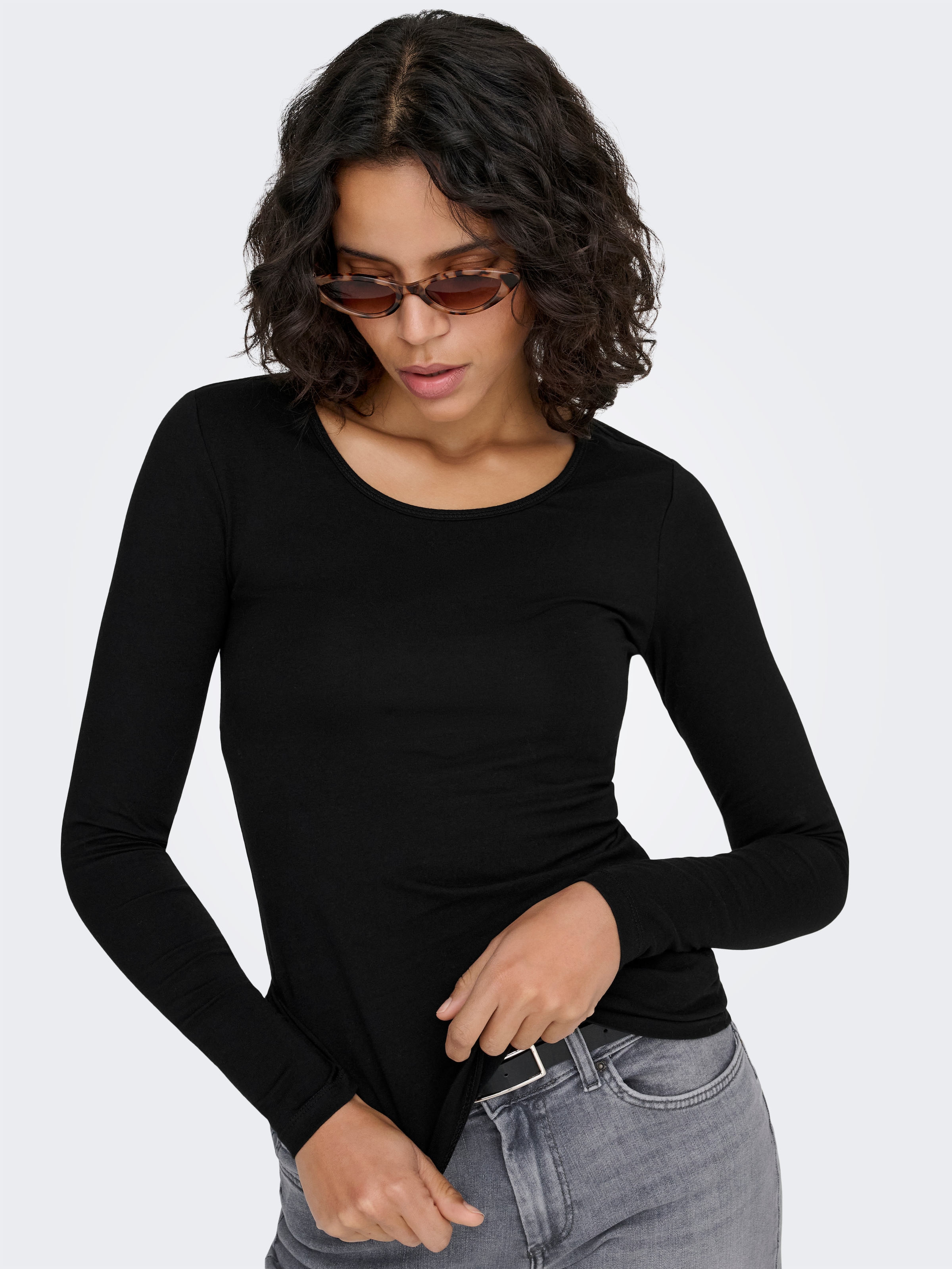 ONLY Langarmshirt »ONLLIVE LOVE L/S ONECK«