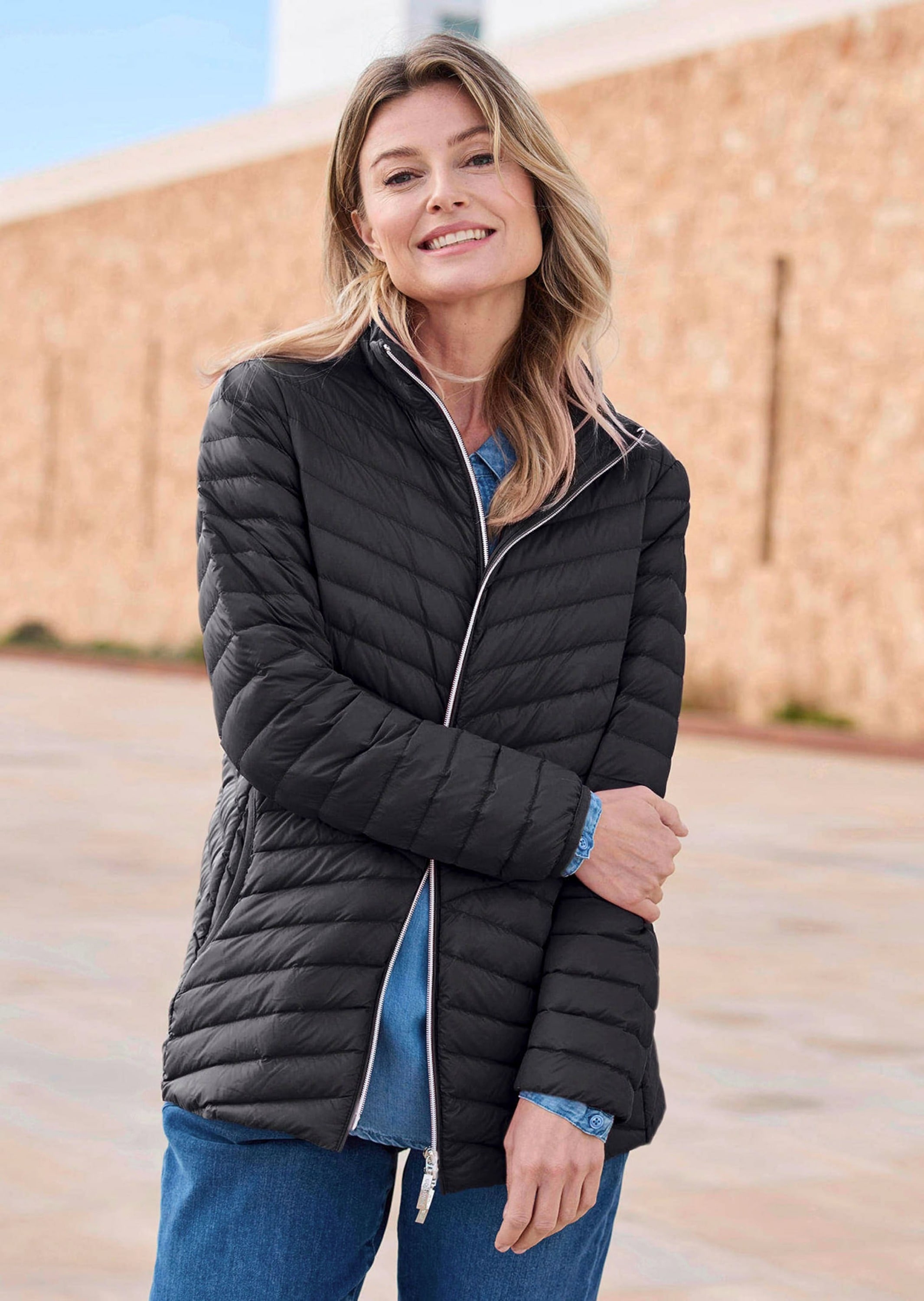 GOLDNER Steppjacke »Herbstjacke mit Daunen, Stehkragen«