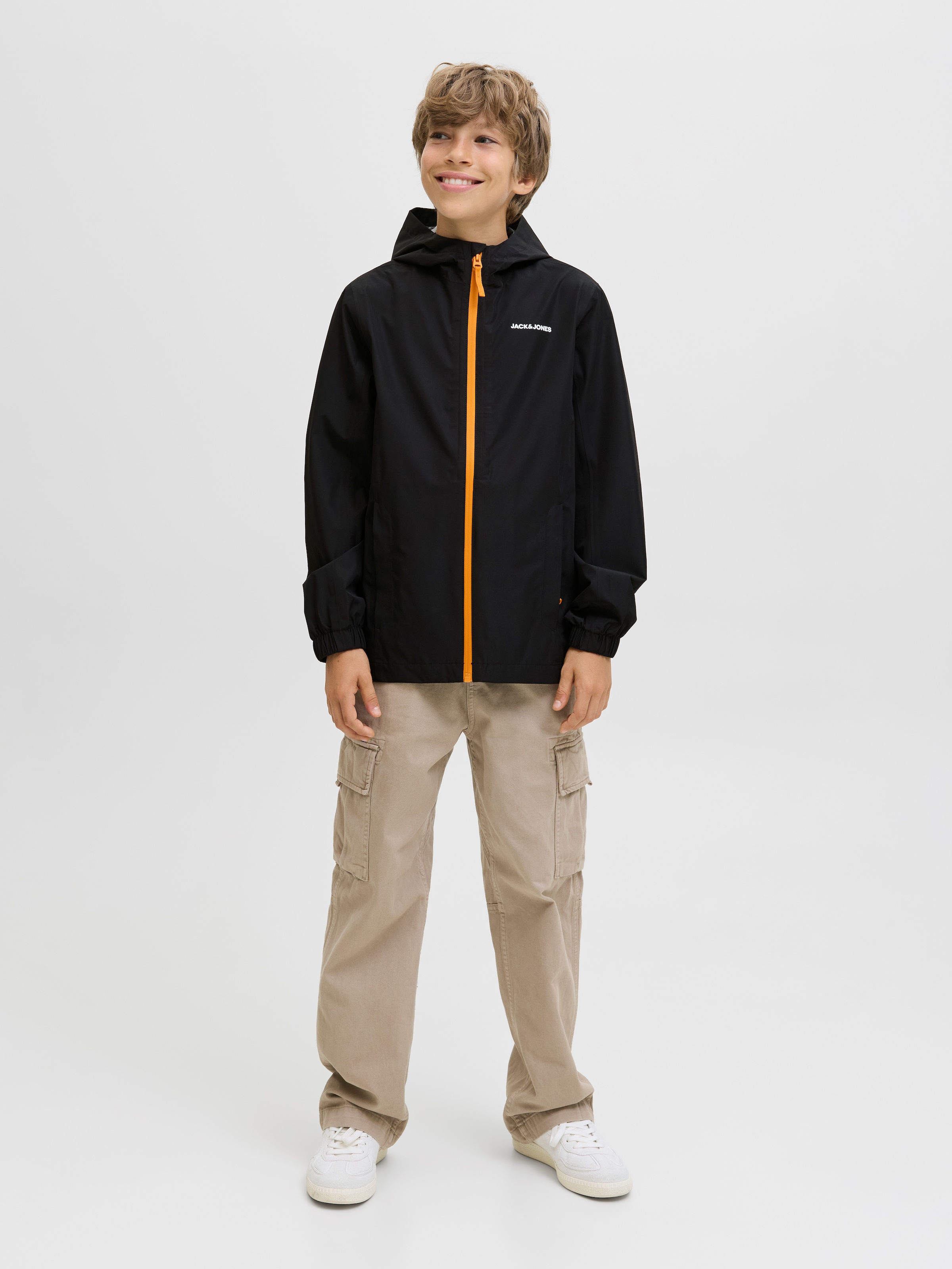 Jack & Jones Junior Regenjacke »JJEFLYNN RAIN JACKET SN JNR«, mit Kapuze