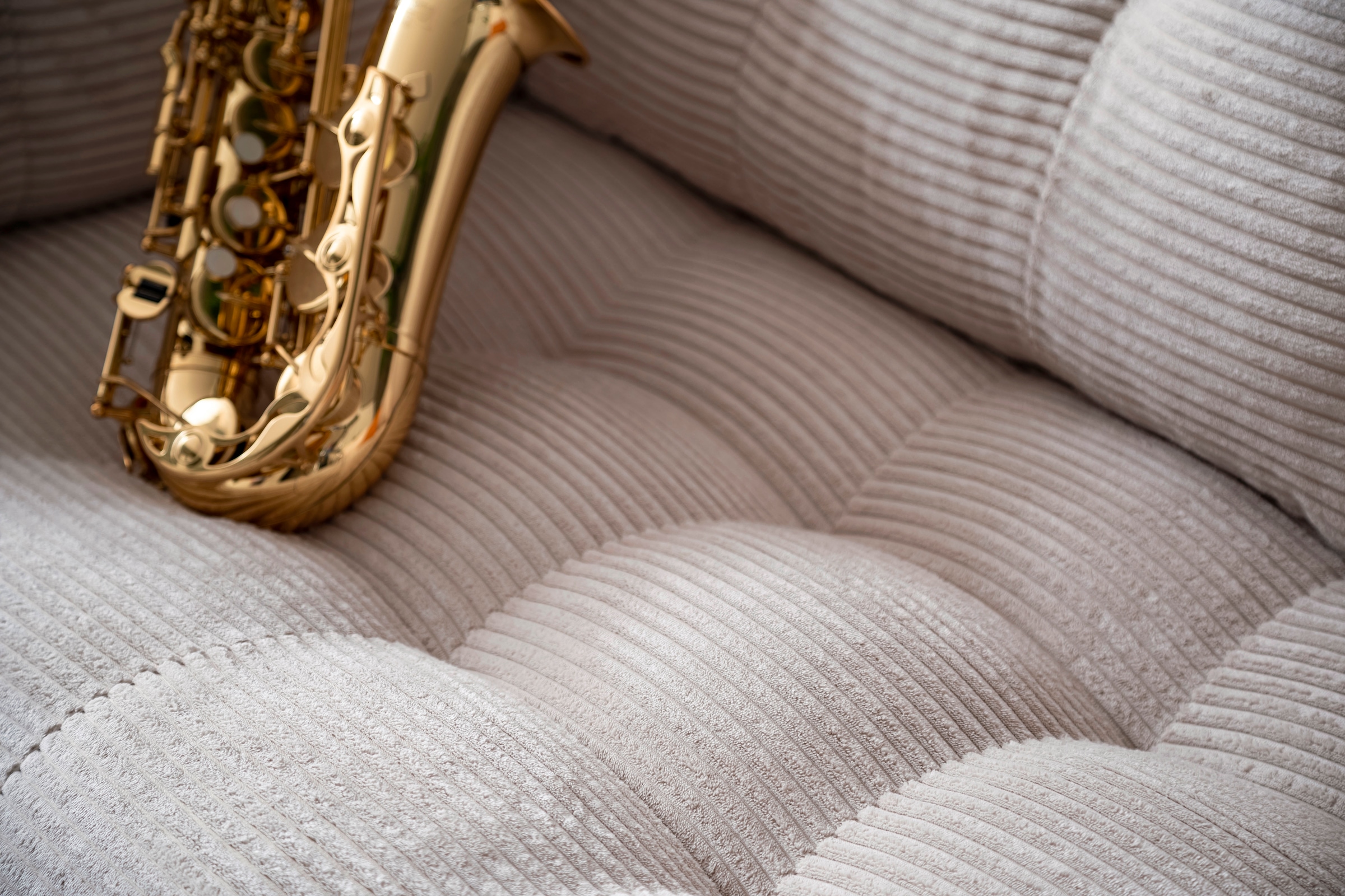 Trends by HG 2-Sitzer »Landau«, in Cord-Stoff mit Metallfuß