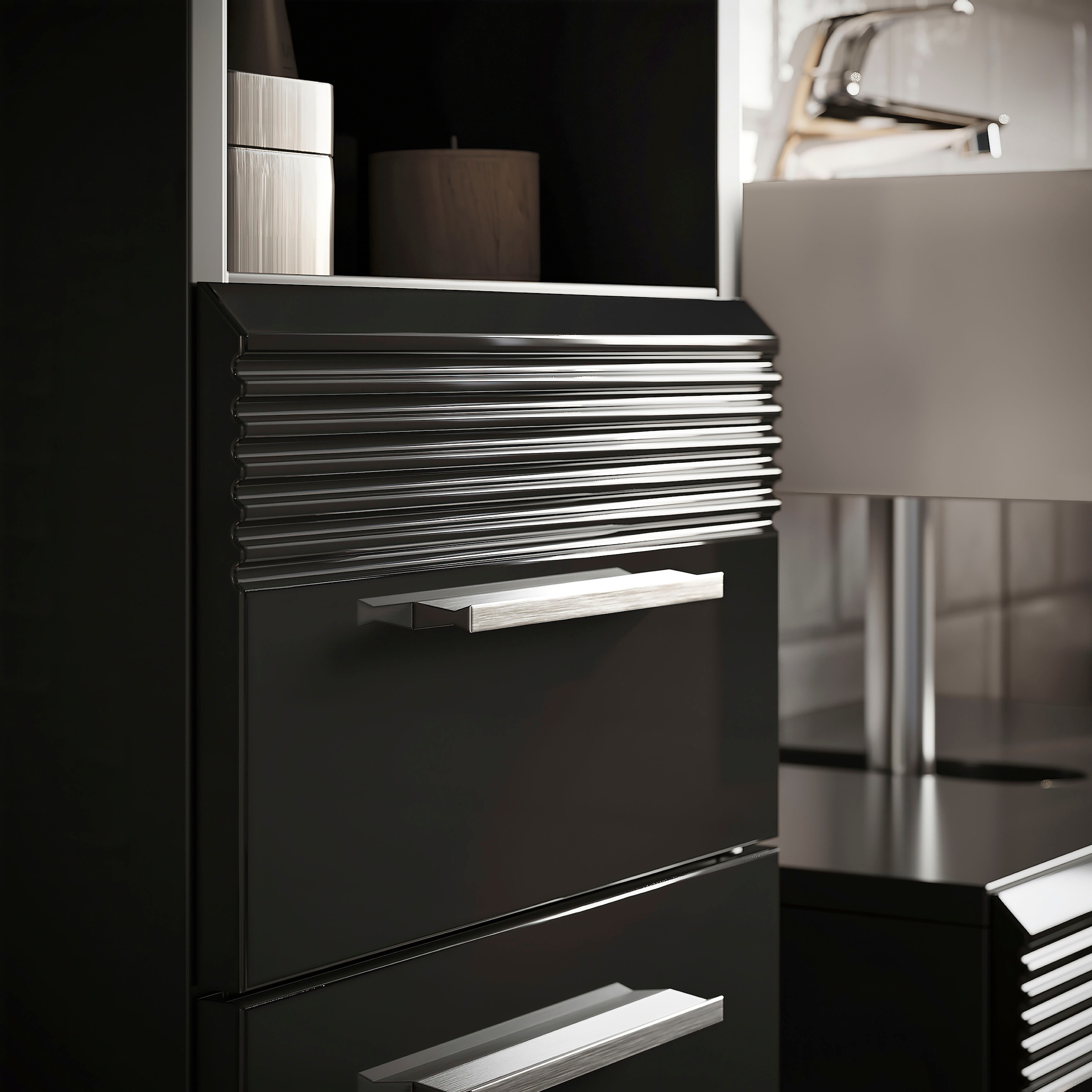 INOSIGN Waschbeckenunterschrank »Malmö, Breite 60 cm, 2 Tür, 2 Fächer, mit Siphonausschnitt, MDF-Front«, in verschiedenen Farben erhältlich, Badmöbel, Badschrank, Kommode, Bad