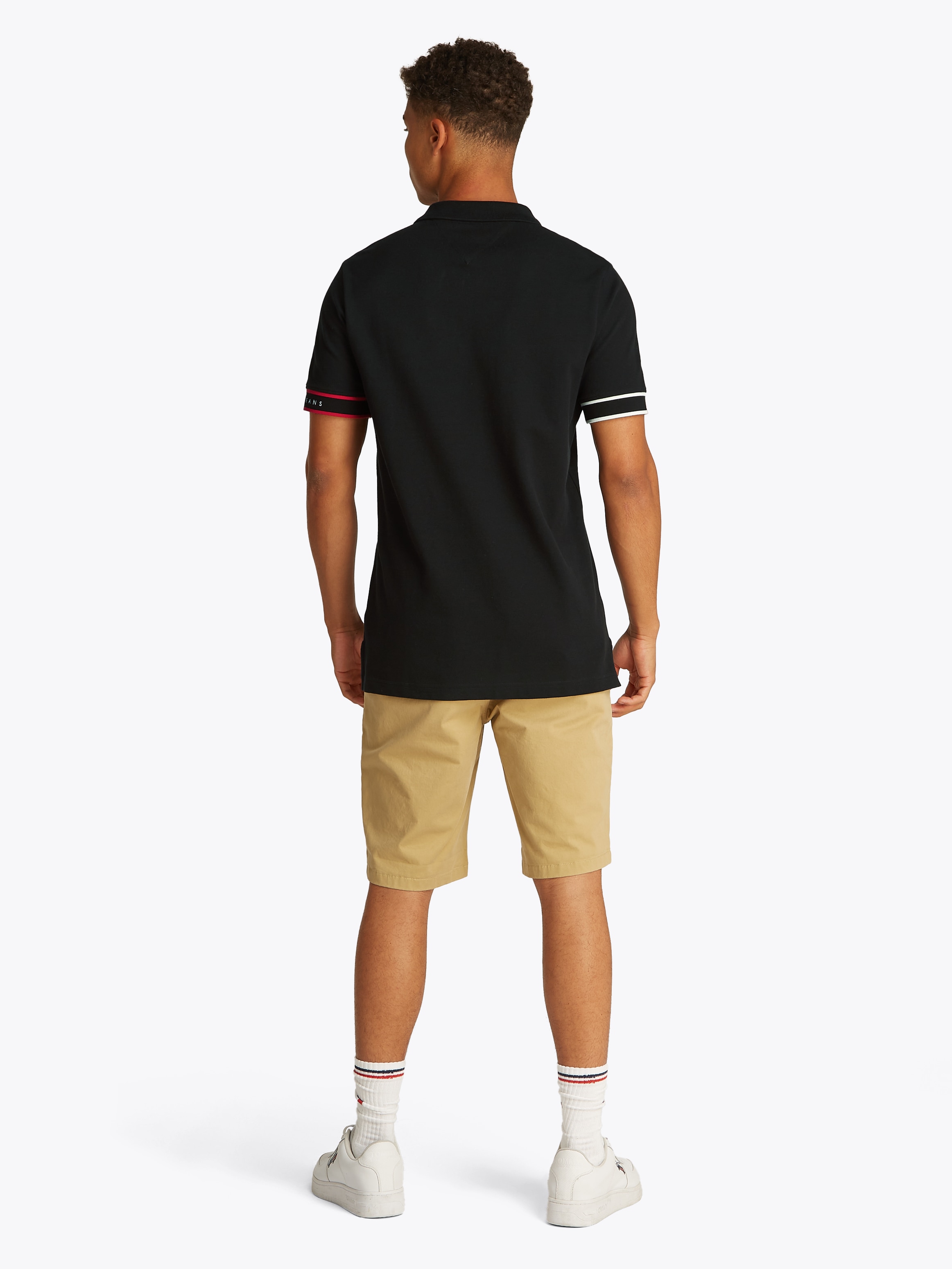 Tommy Jeans Plus Poloshirt »TJM SLIM FLAG CUFF POLO EXT«, Große Größen