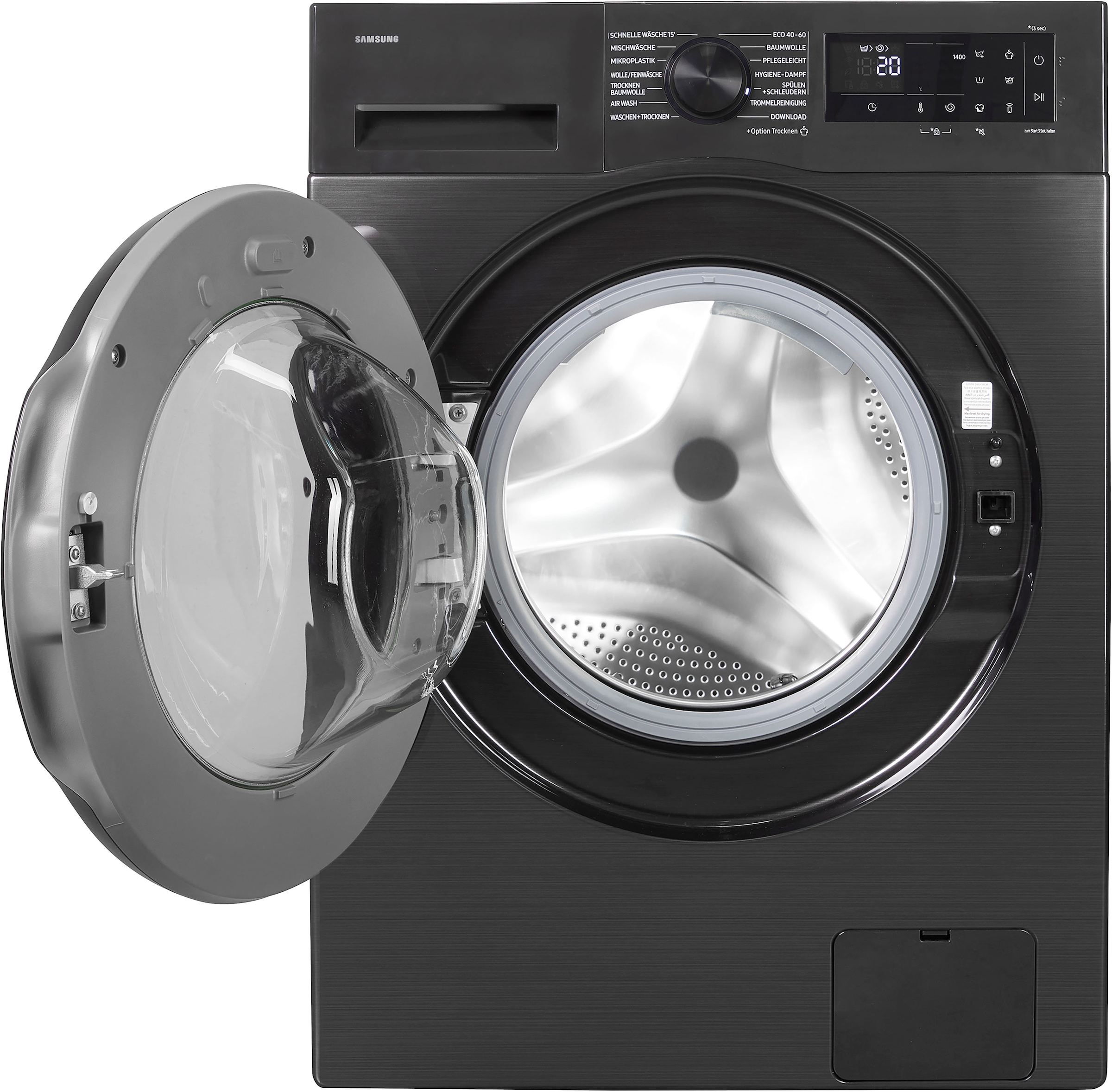 Samsung Waschtrockner »WD9EDG5B15BBEG«, WD5000D, Hygiene - Dampfprogramm