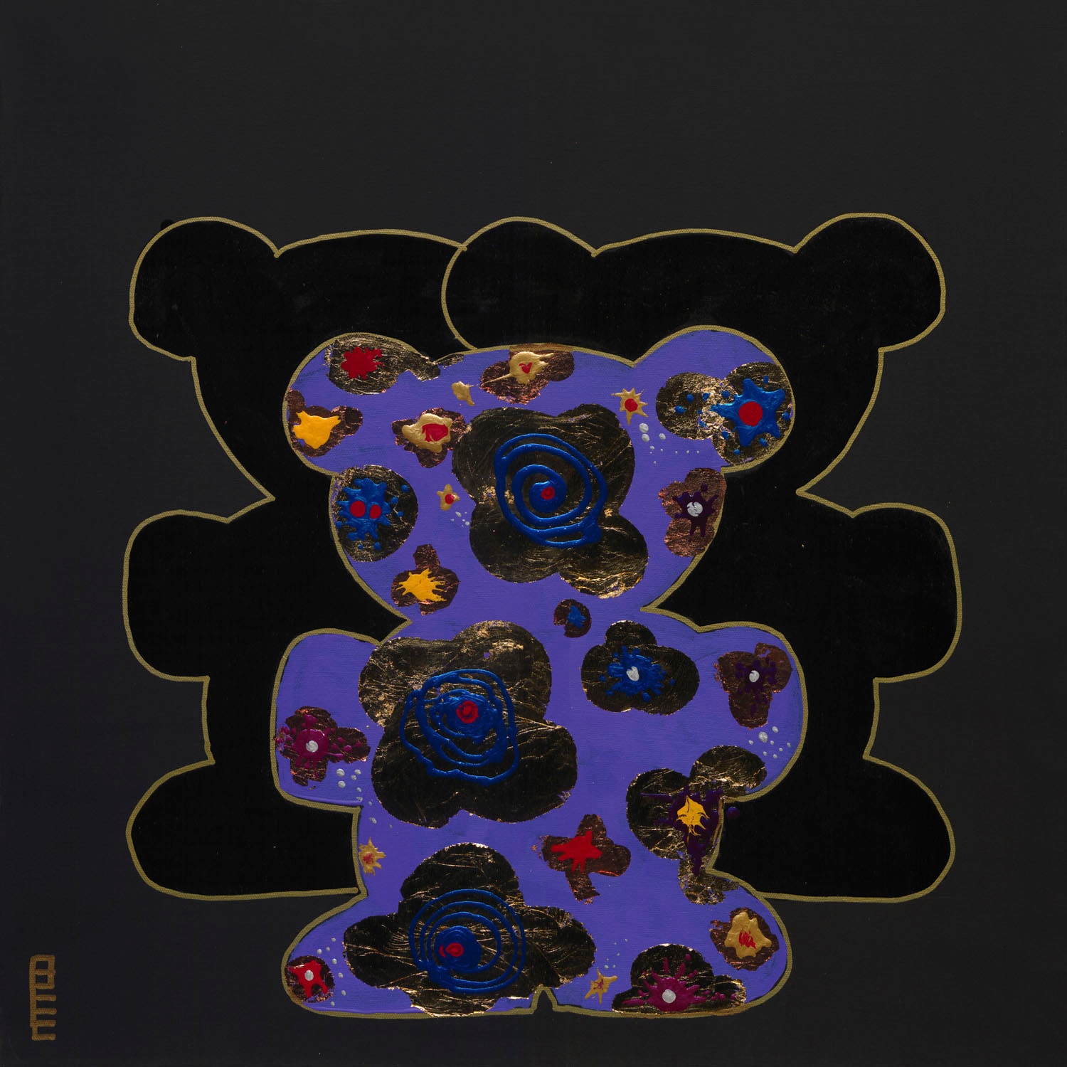 queence Leinwandbild »Bears XII«, Bär-Bären-Kunst, (1 St.), Premium-Leinwandstoff, Handarbeit aus Deutschland