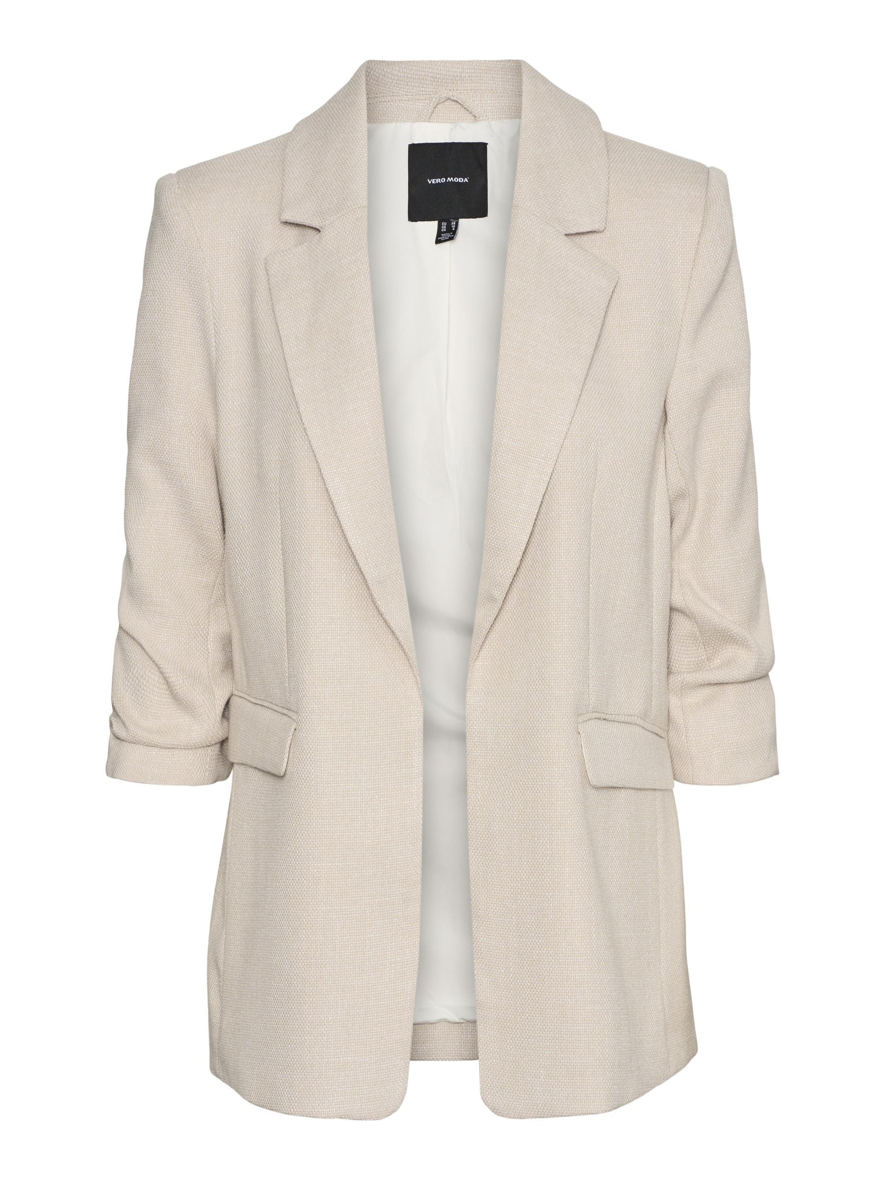 Vero Moda Longblazer »VMFRIDA LS REGULAR BLAZER NOOS«, ohne Verschluss und mit gerafften 3/4 Arm