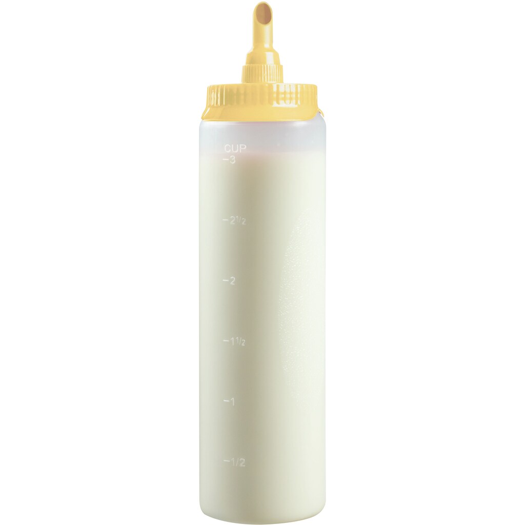 bestron Teigportionierer »mit Skala, für 700 ml, Farbe: Weiß/Gelb«